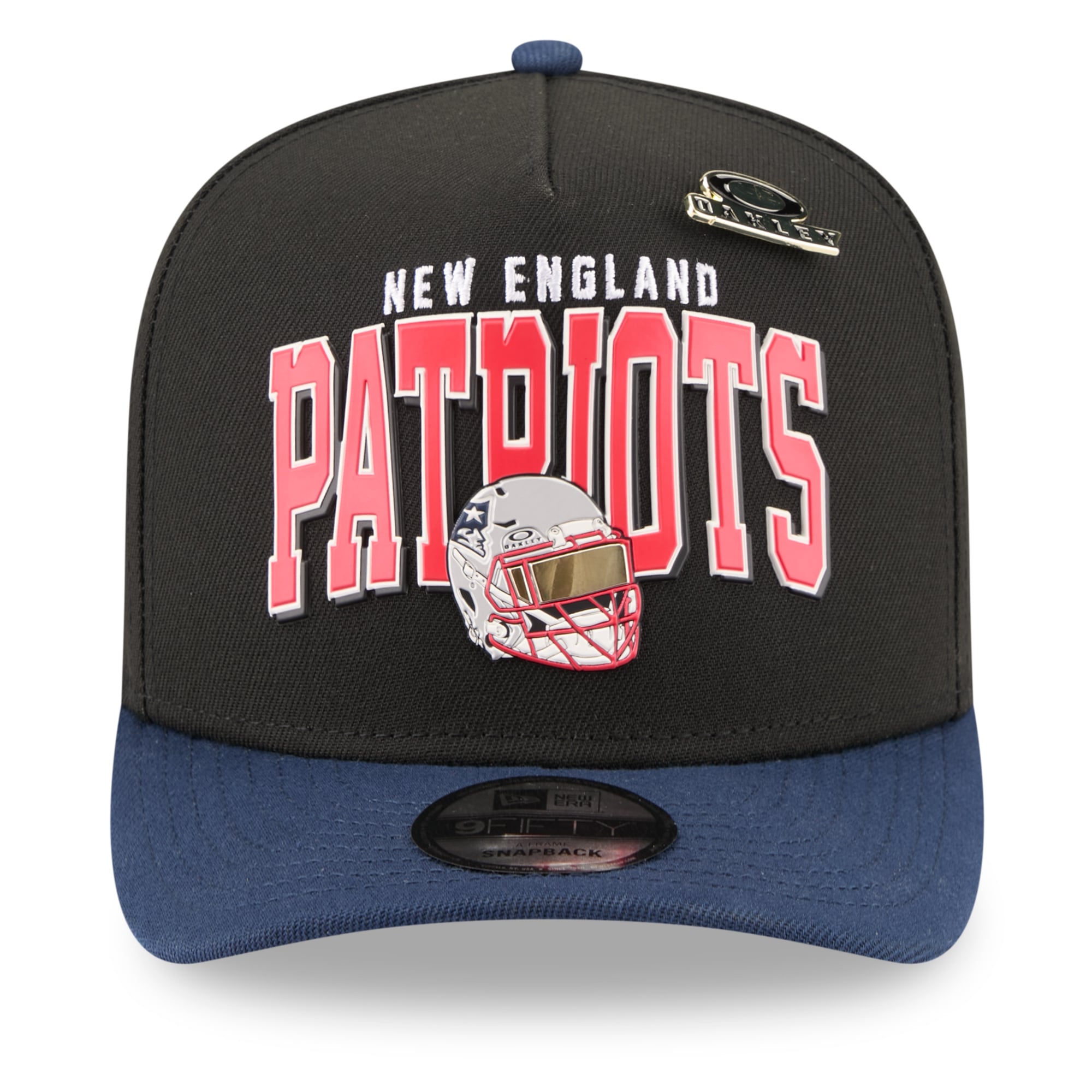 Men's New Era x Oakley Black New England Patriots 9FIFTY A-Frame Snapback Hat