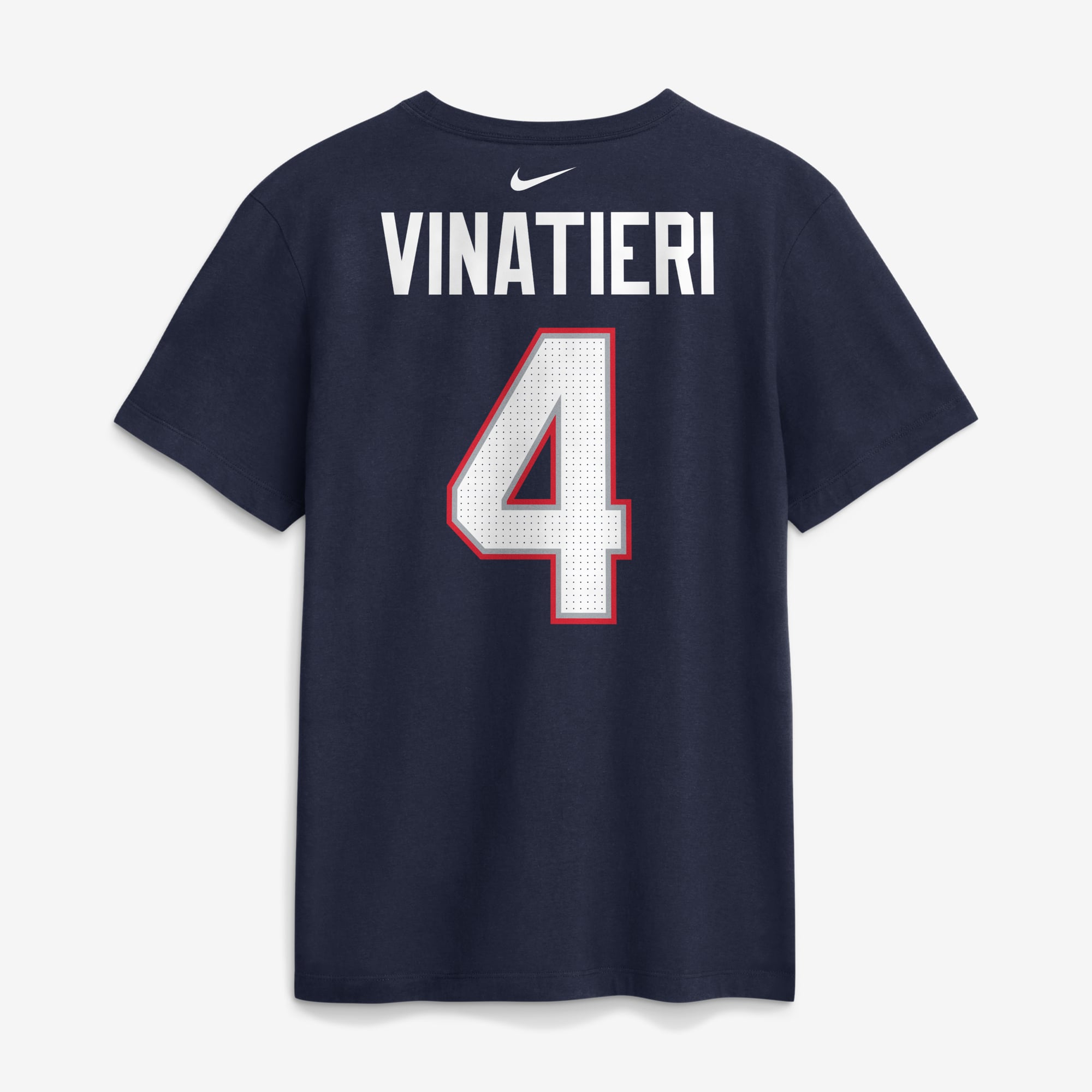 Men's Nike Adam Vinatieri Navy New England Patriots Retired Name & Number T-Shirt