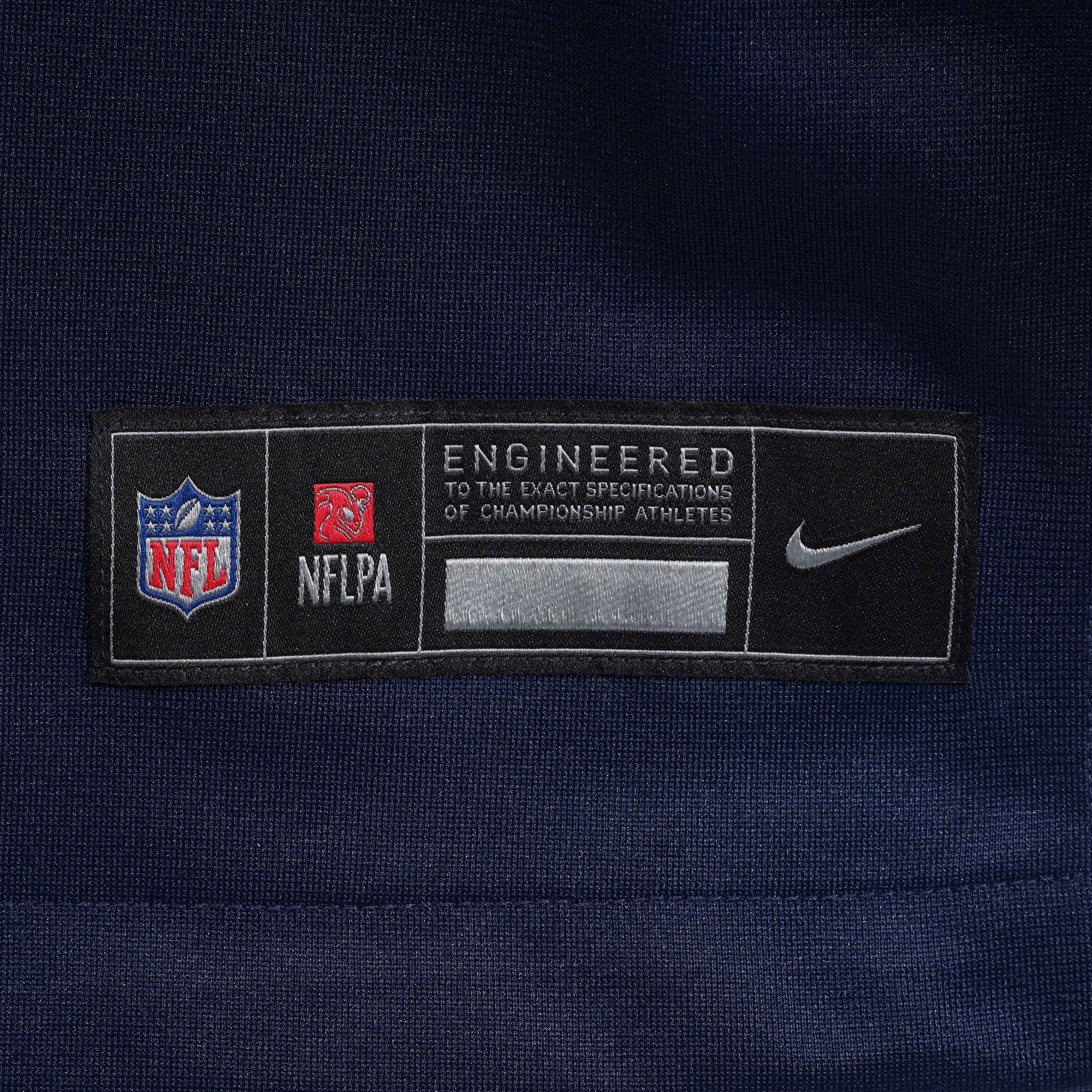 Men's Nike Alijah Vera-Tucker Navy New England Patriots Team Game Jersey