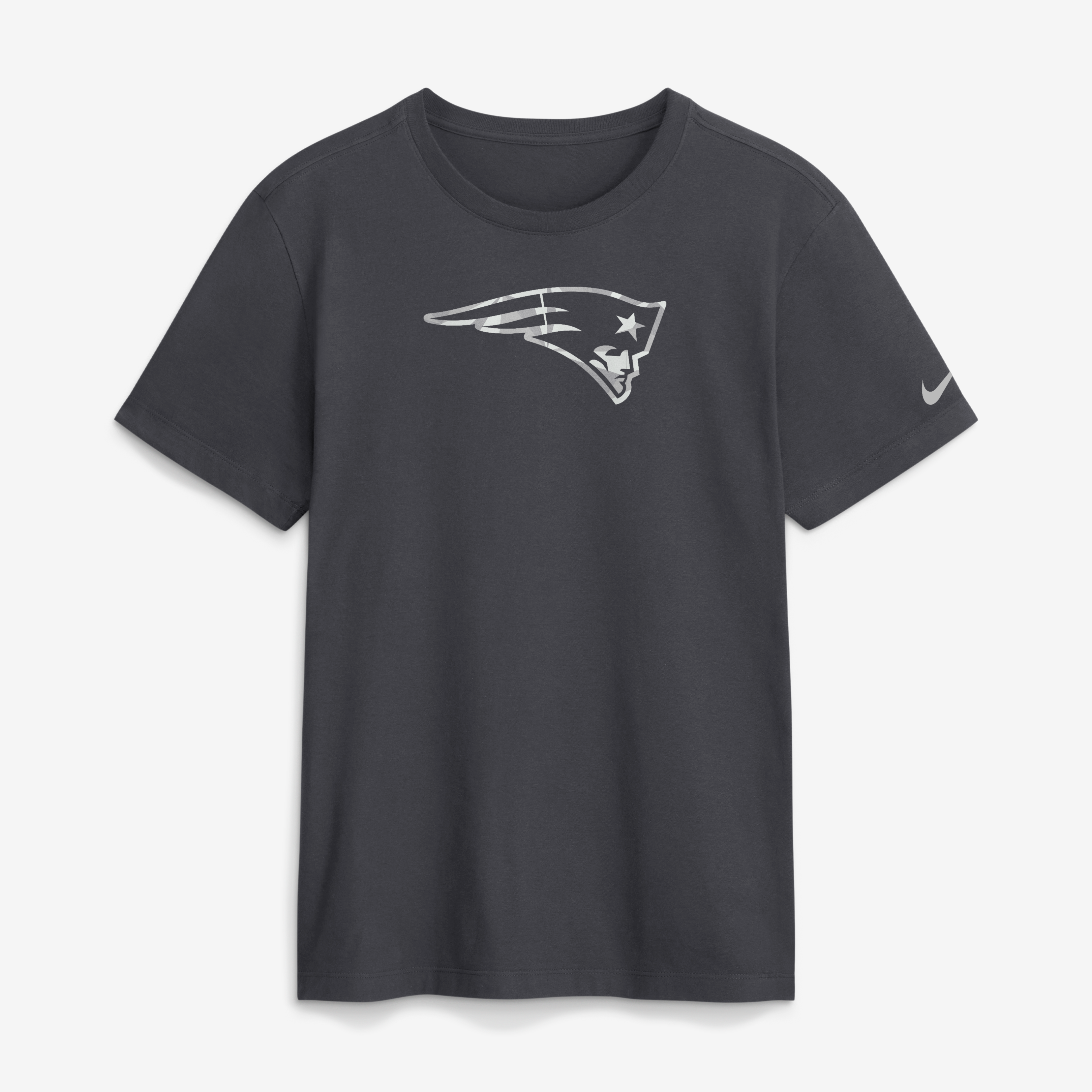 T-shirt Nike pour homme, anthracite, logo fractal des New England Patriots