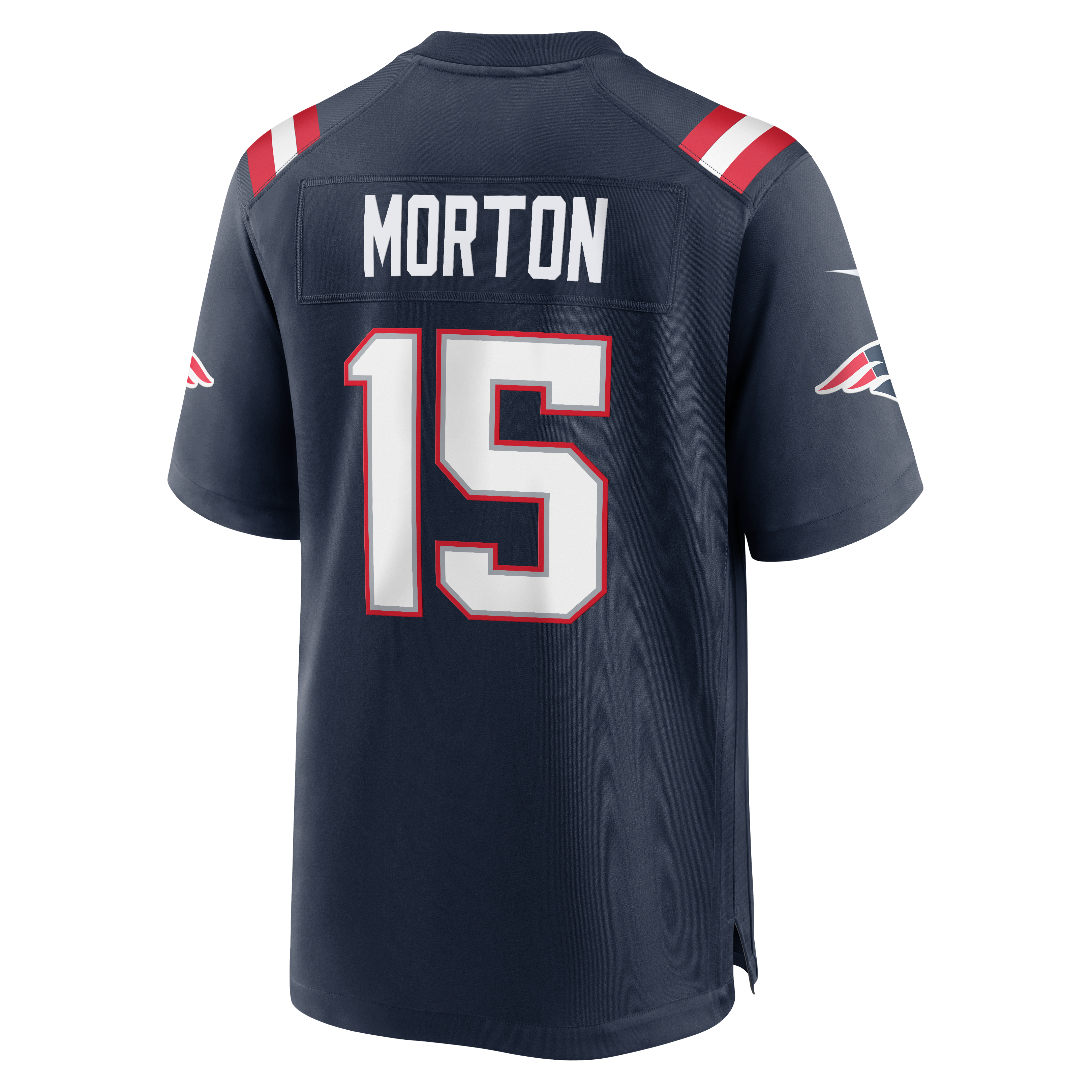 Men's Nike Behren Morton Navy New England Patriots Team Game Jersey