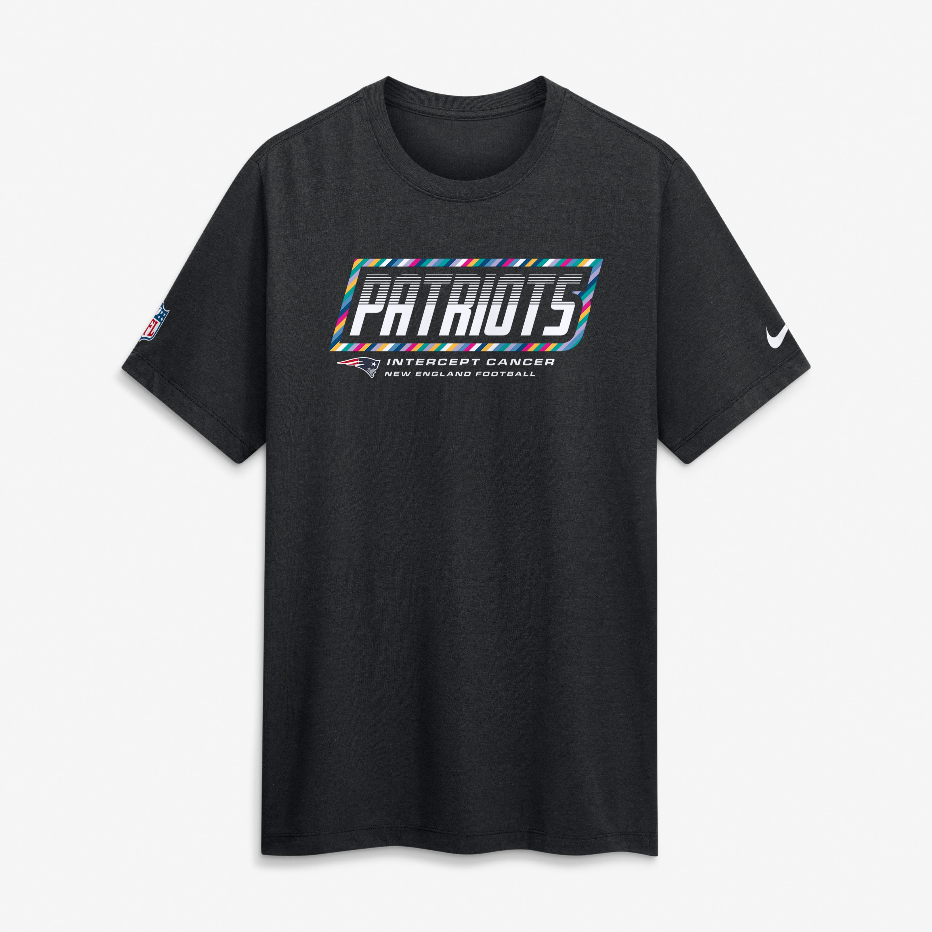 Men's Nike Black New England Patriots 2026 NFL Crucial Catch Tri-Blend Dri-FIT T-Shirt