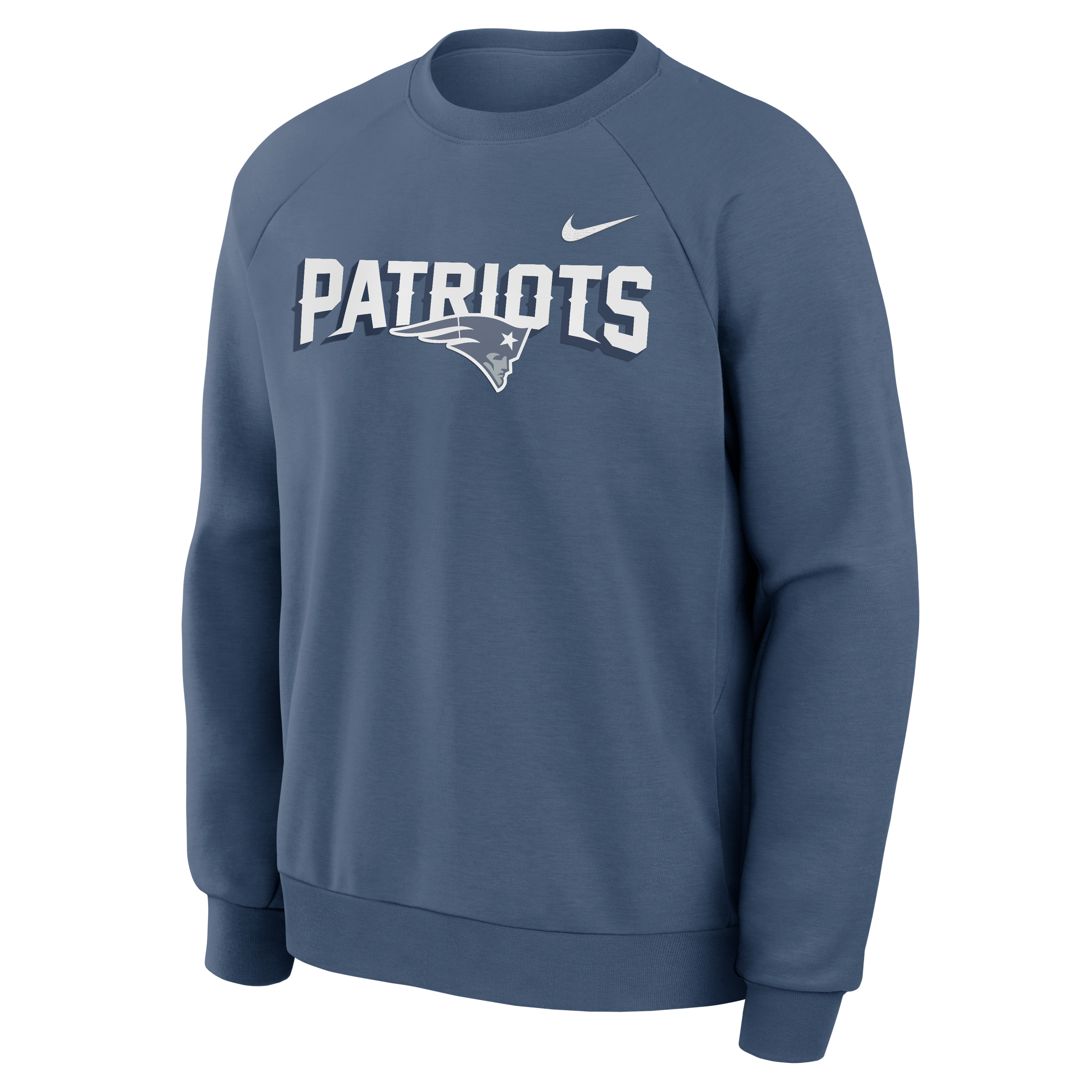 Men's Nike  Blue New England Patriots Rivalries Collection Dri-FIT Crew Sweatshirt