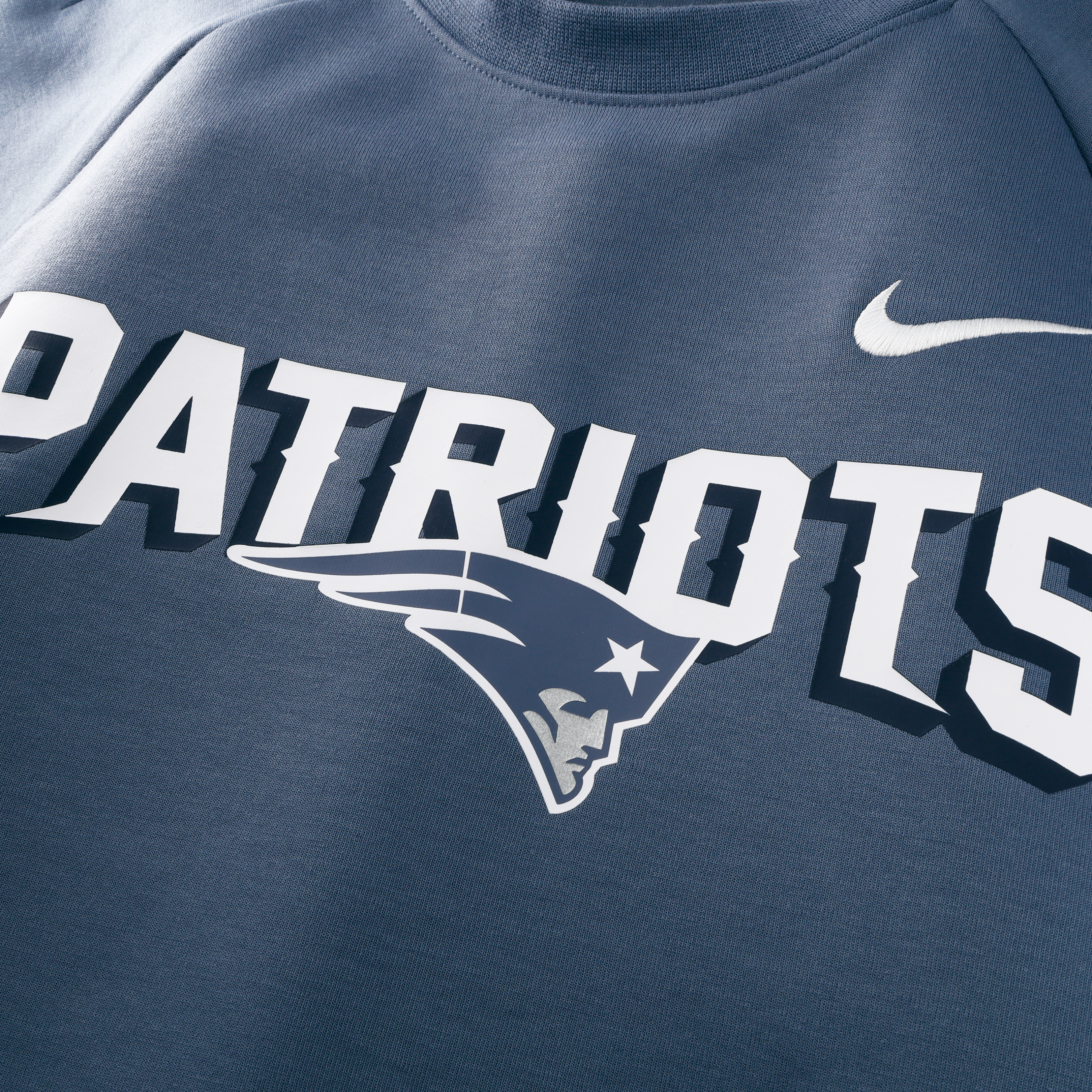 Men's Nike  Blue New England Patriots Rivalries Collection Dri-FIT Crew Sweatshirt