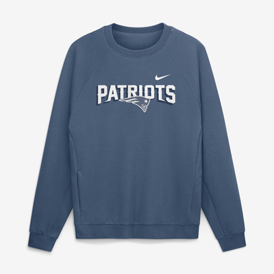  New England Patriots Nike Rivalries Collection Dri-FIT Crew Sweatshirt - Blue