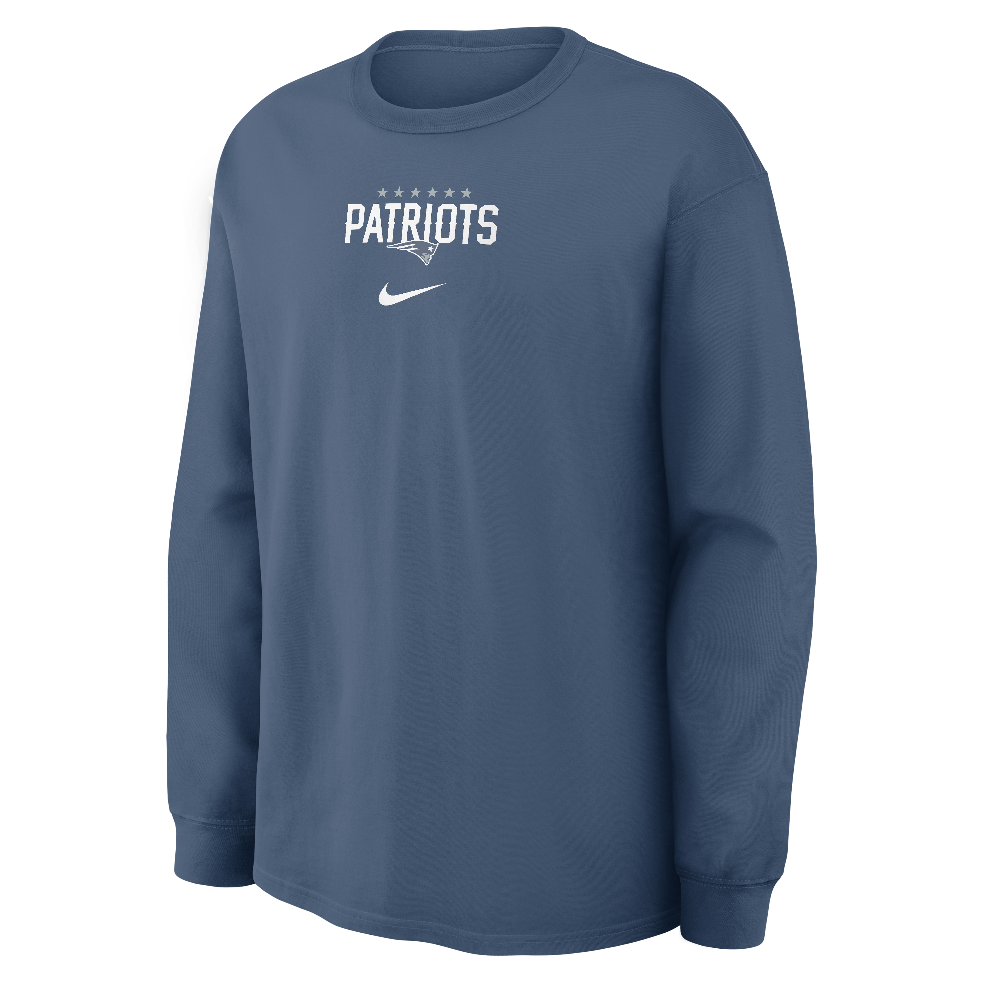 Men's Nike Blue New England Patriots Rivalries Collection Max90 Long Sleeve T-Shirt