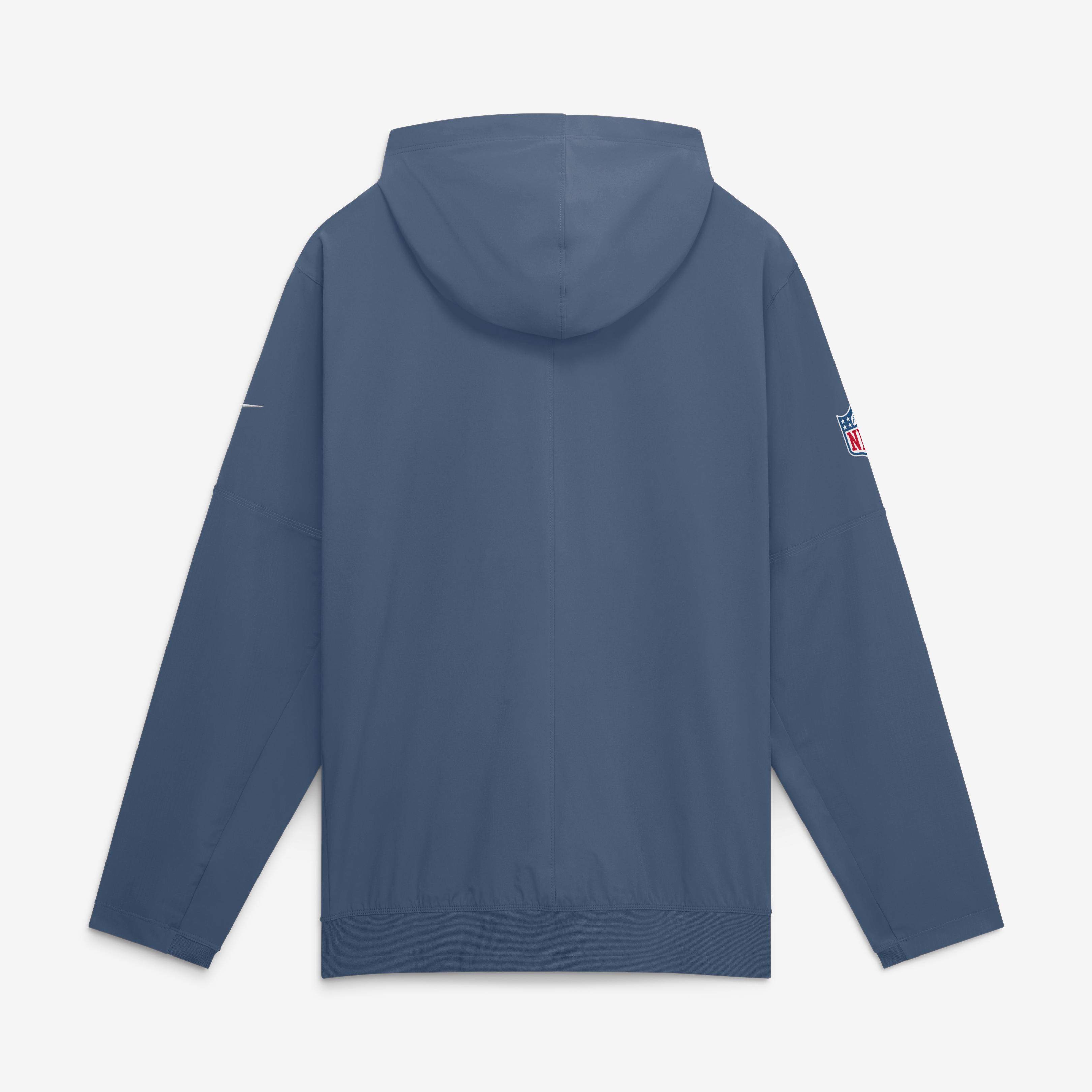 Men's Nike Blue New England Patriots Rivalries Collection Sideline Anorak Half-Zip Jacket