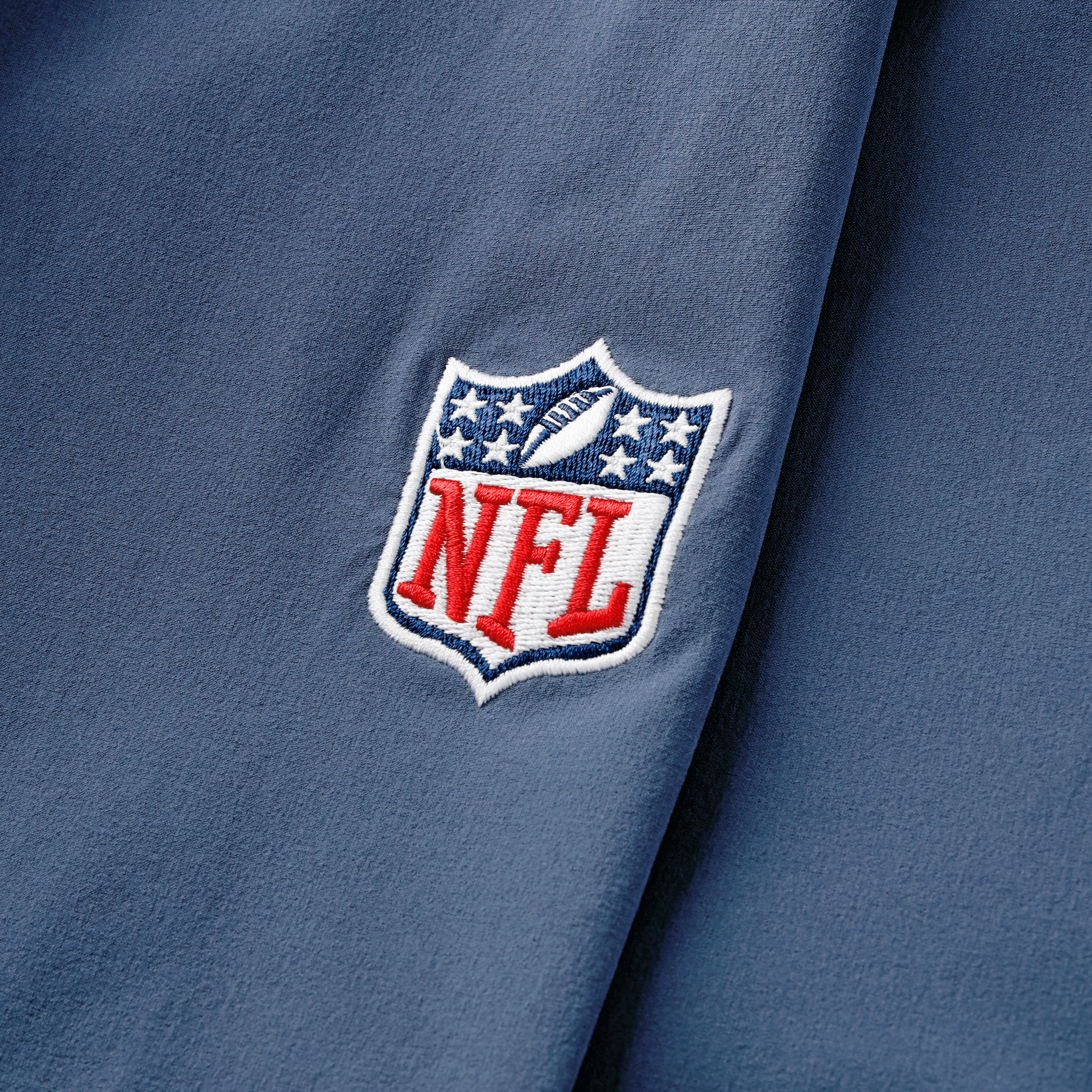 Men's Nike Blue New England Patriots Rivalries Collection Sideline Anorak Half-Zip Jacket