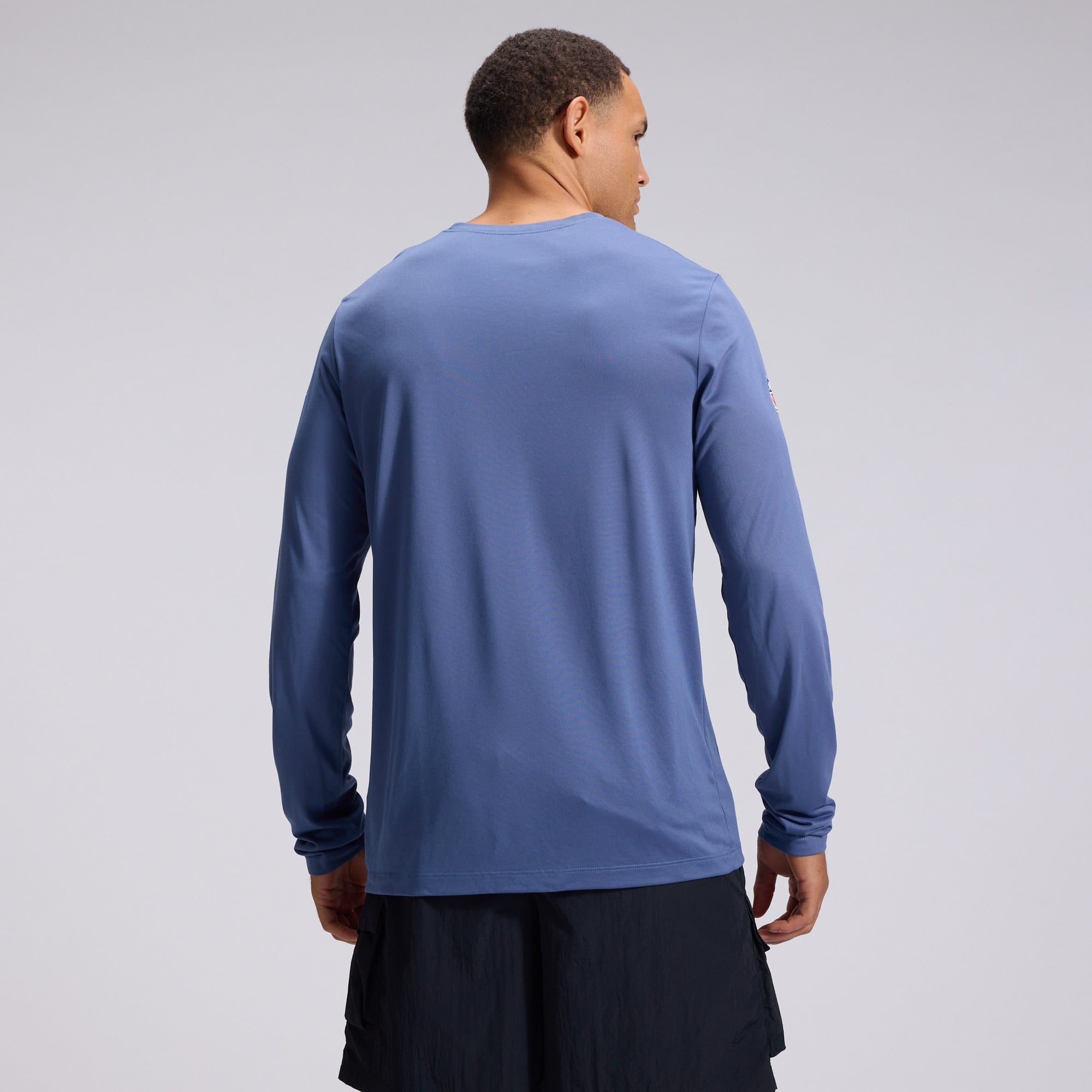 Men's Nike  Blue New England Patriots Rivalries Collection Sideline Legend Long Sleeve T-Shirt