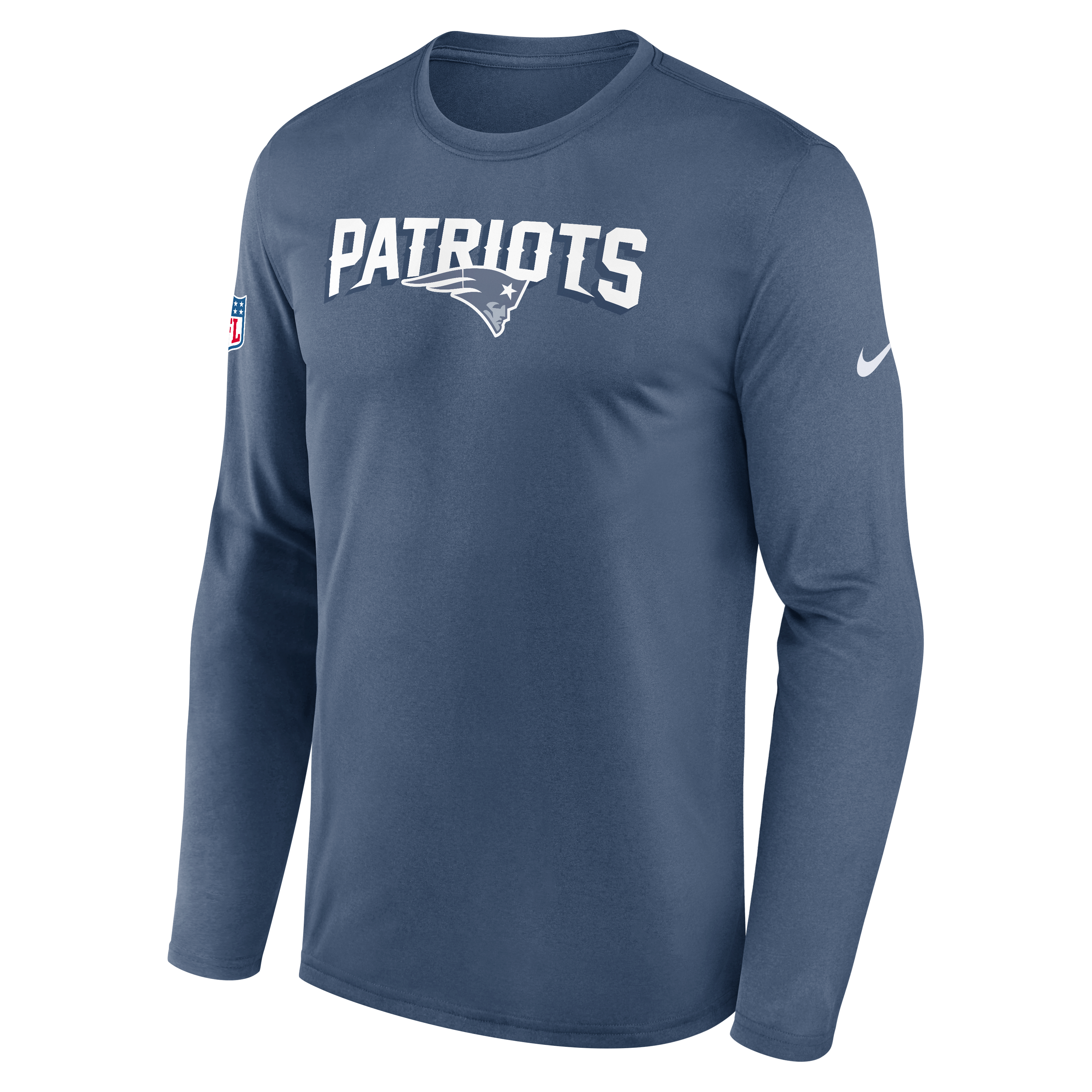 Men's Nike  Blue New England Patriots Rivalries Collection Sideline Legend Long Sleeve T-Shirt