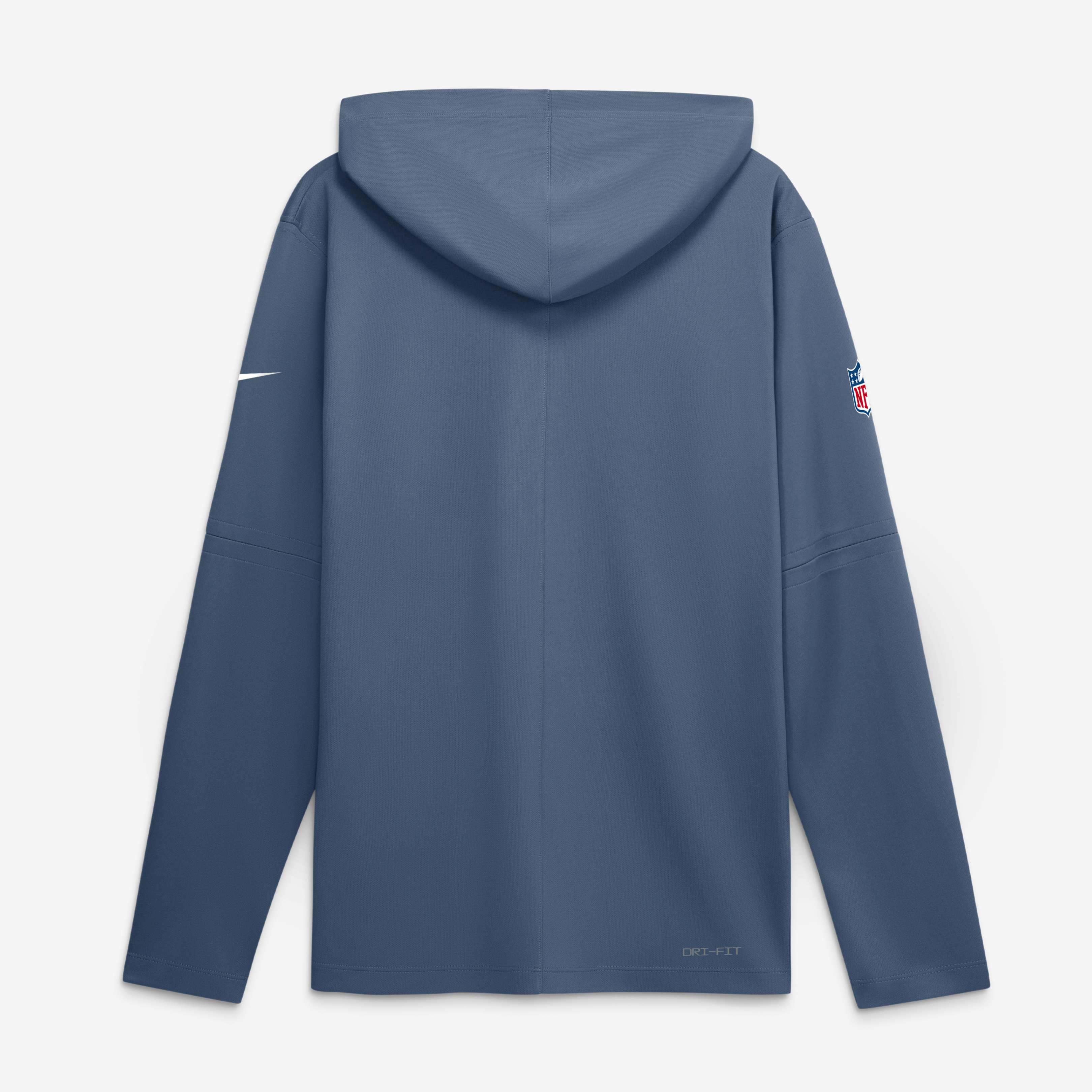 Men's Nike Blue New England Patriots Rivalries Collection Sideline Lightweight Hooded Long Sleeve Top