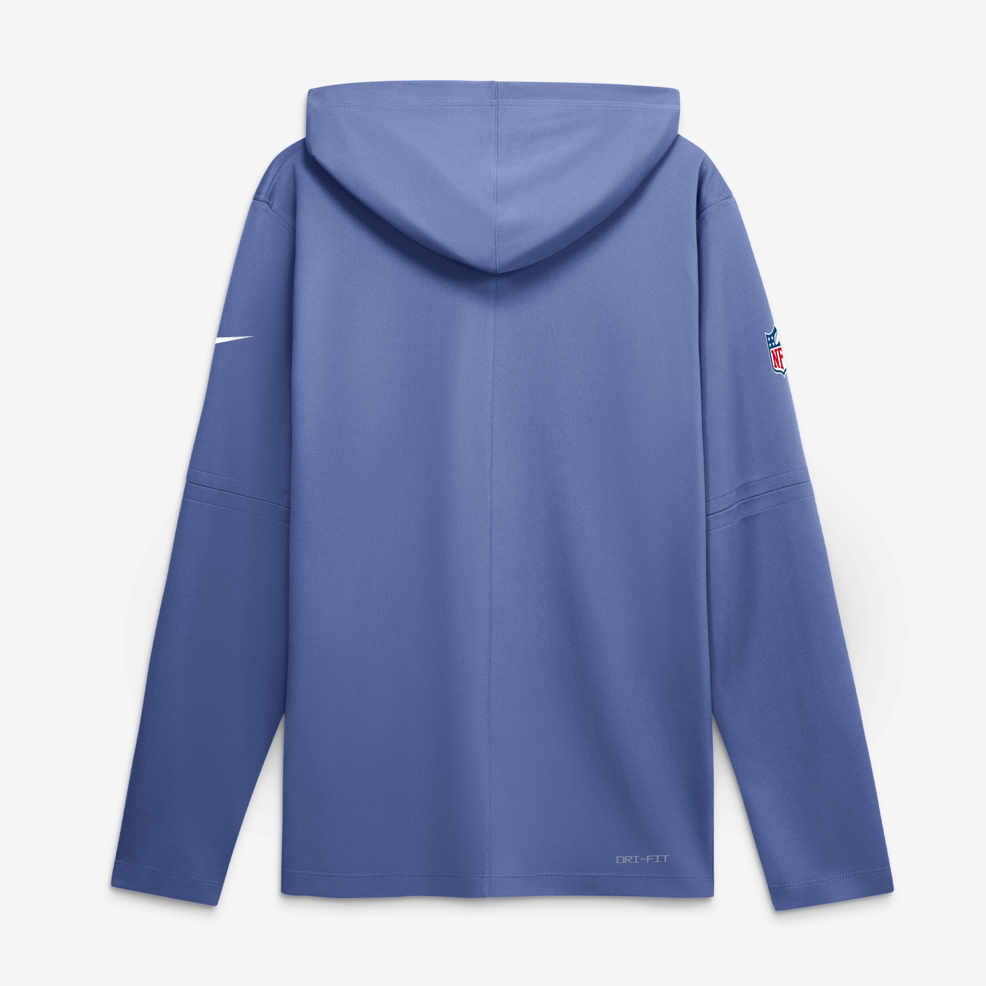 Men's Nike  Blue New England Patriots Rivalries Collection Sideline Lightweight Hooded Long Sleeve Top