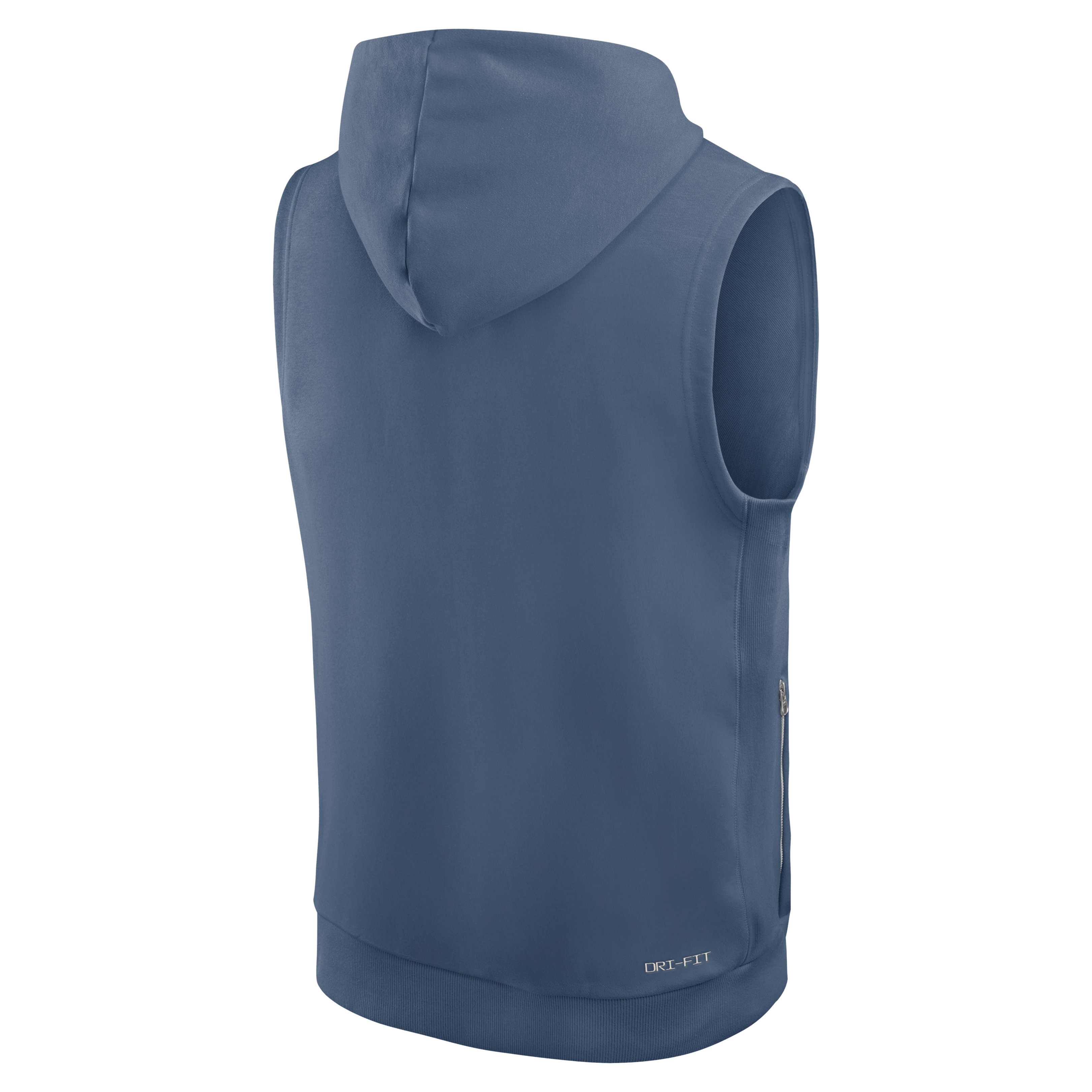Men's Nike Blue New England Patriots Rivalries Collection Sideline Sleeveless Fleece Hoodie