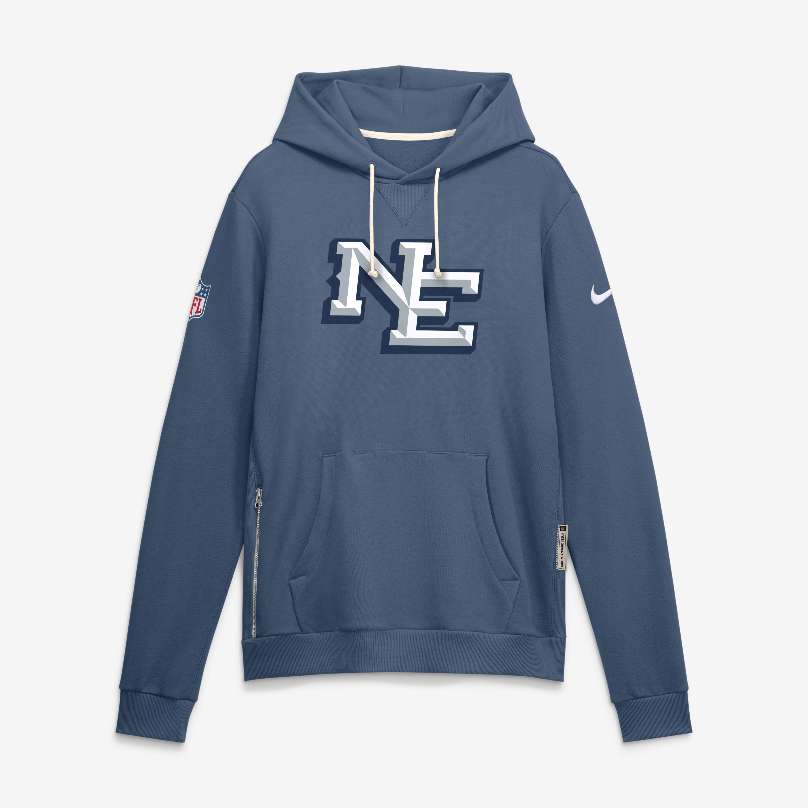Men's Nike  Blue New England Patriots Rivalries Collection Standard Issue Sideline Pullover Hoodie