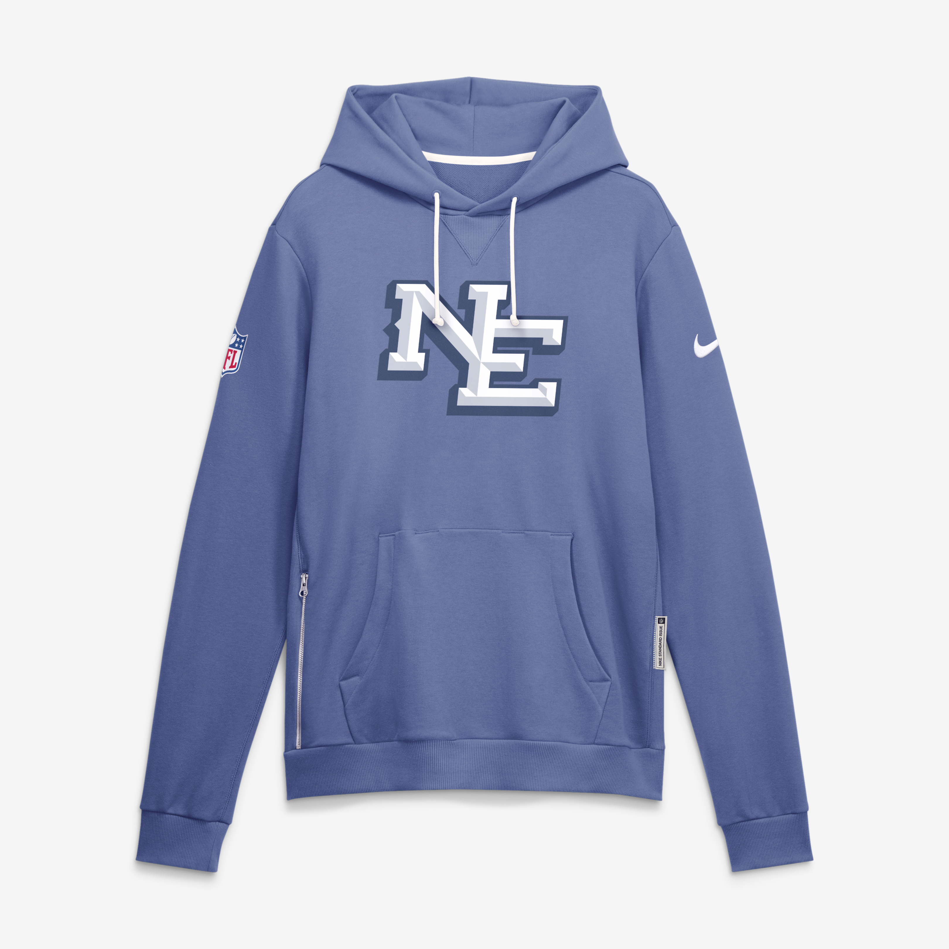 Men's Nike  Blue New England Patriots Rivalries Collection Standard Issue Sideline Pullover Hoodie
