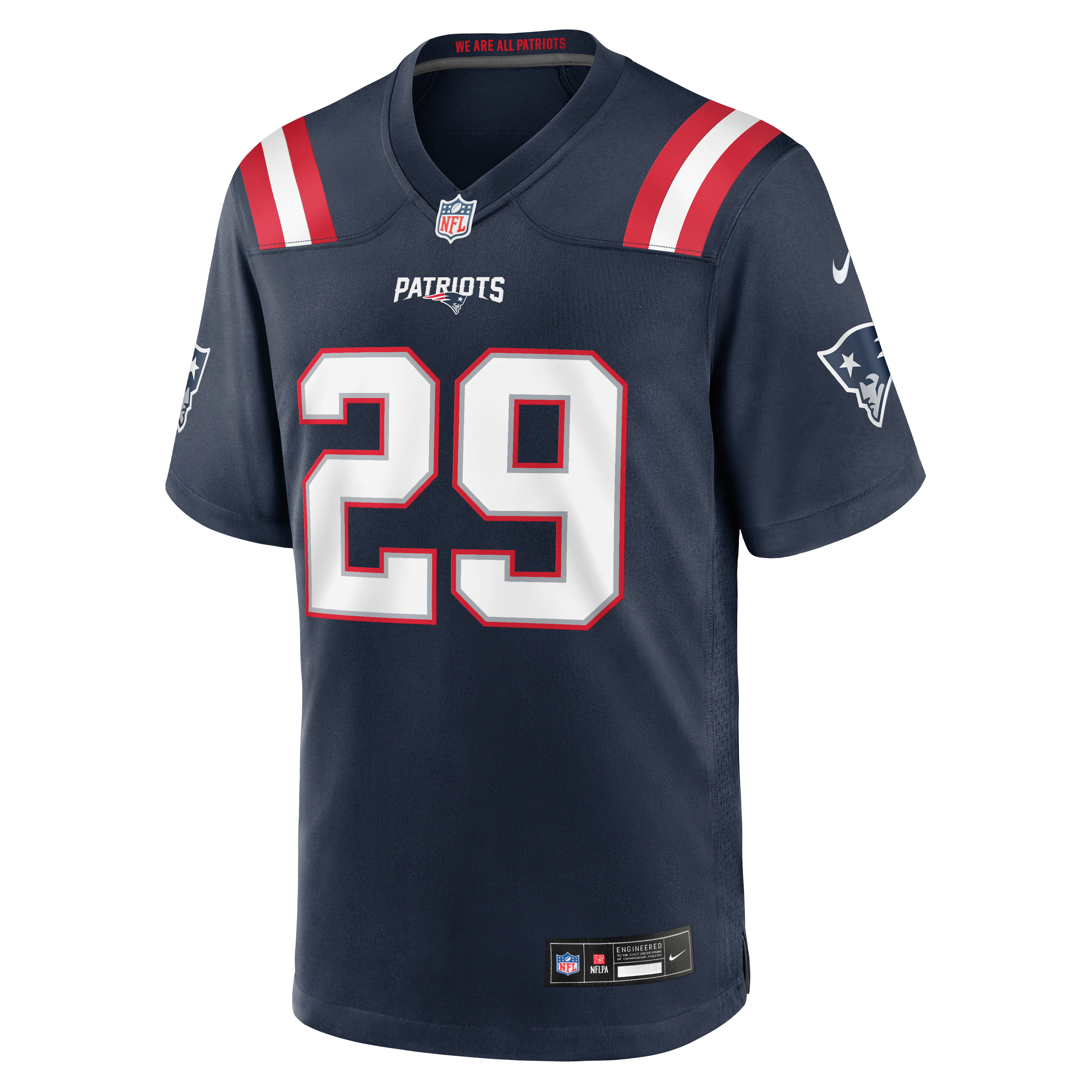 Men's Nike Channing Canada Navy New England Patriots Team Game Jersey