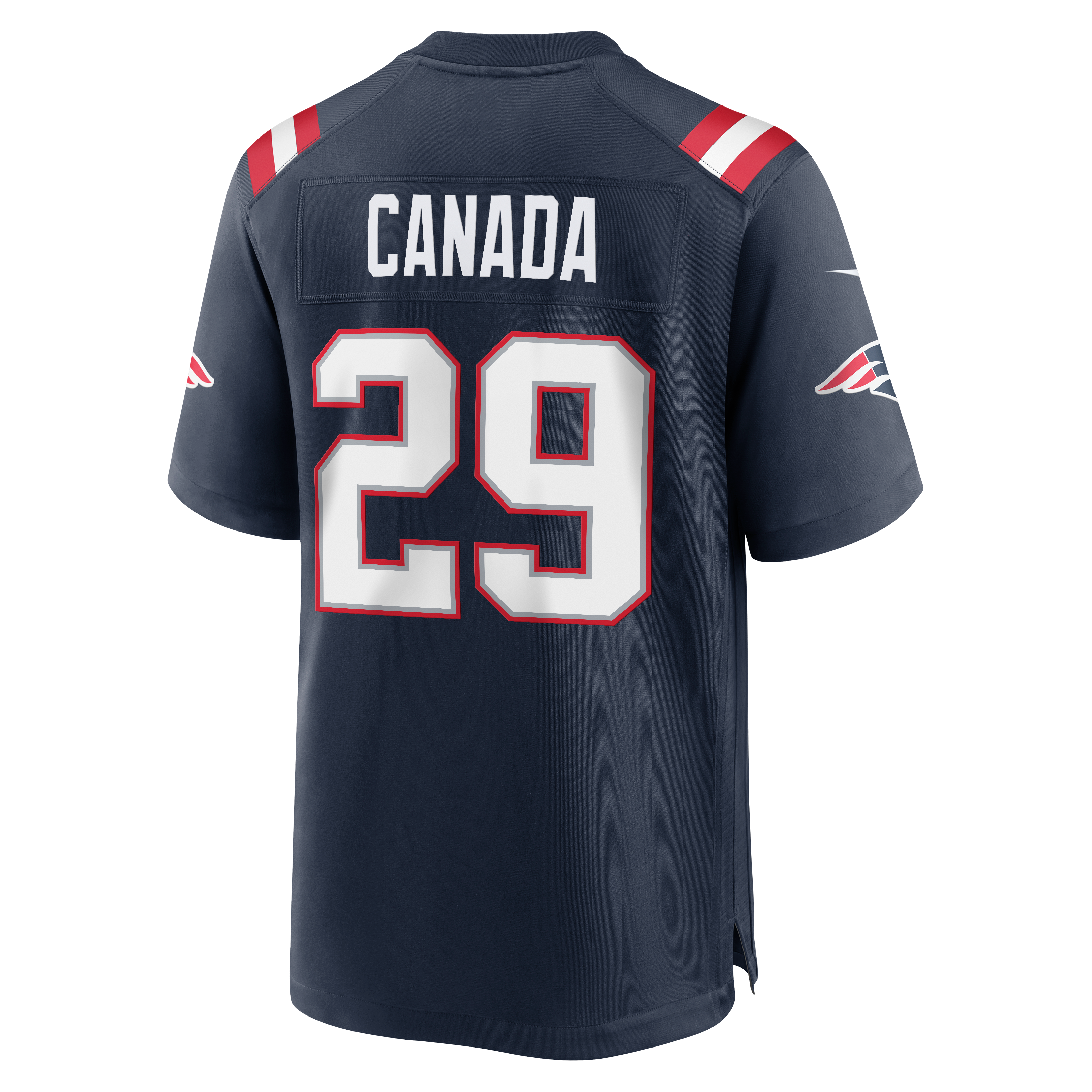 Men's Nike Channing Canada Navy New England Patriots Team Game Jersey