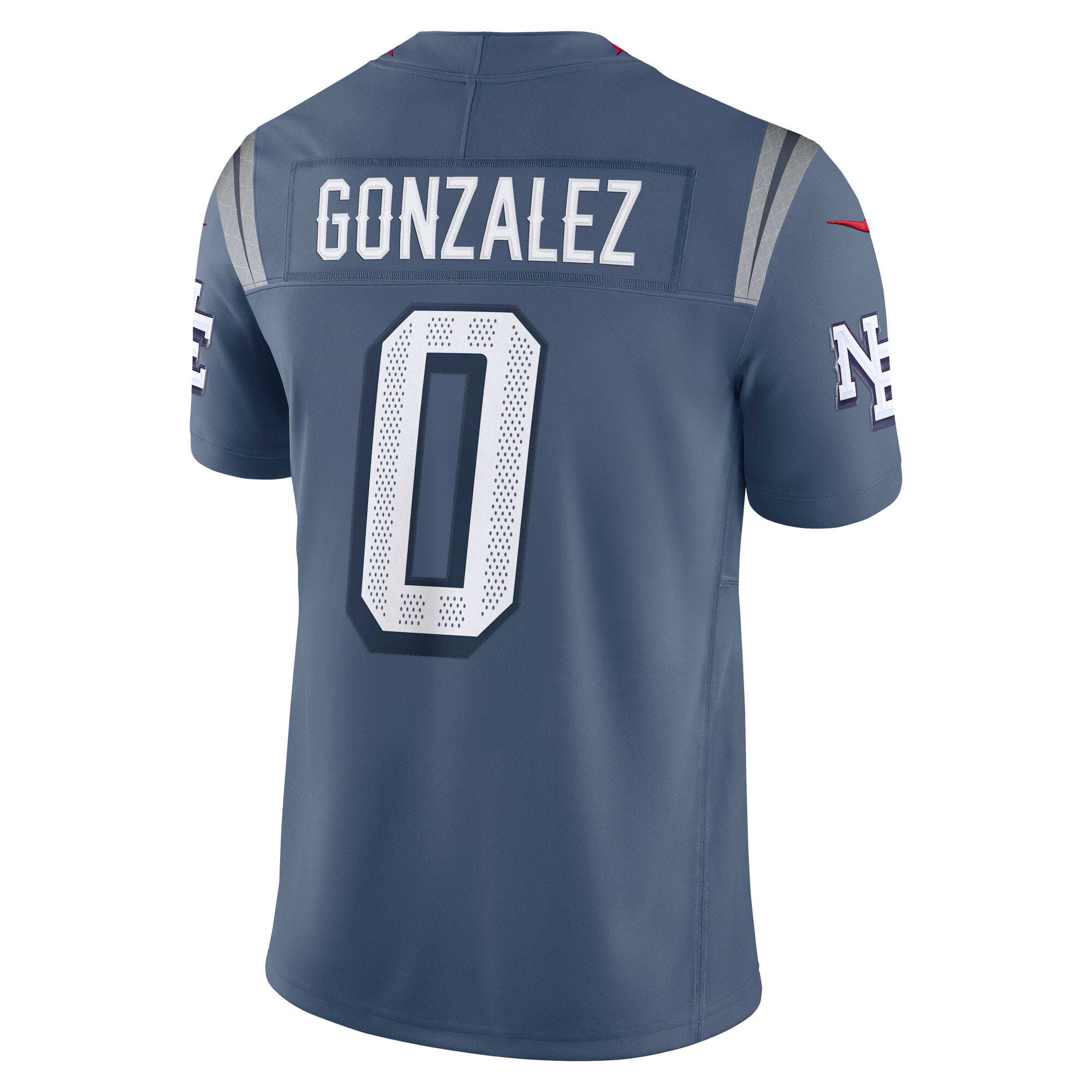 Maillot Nike Christian Gonzalez bleu New England Patriots Rivalries Collection, édition limitée cousue