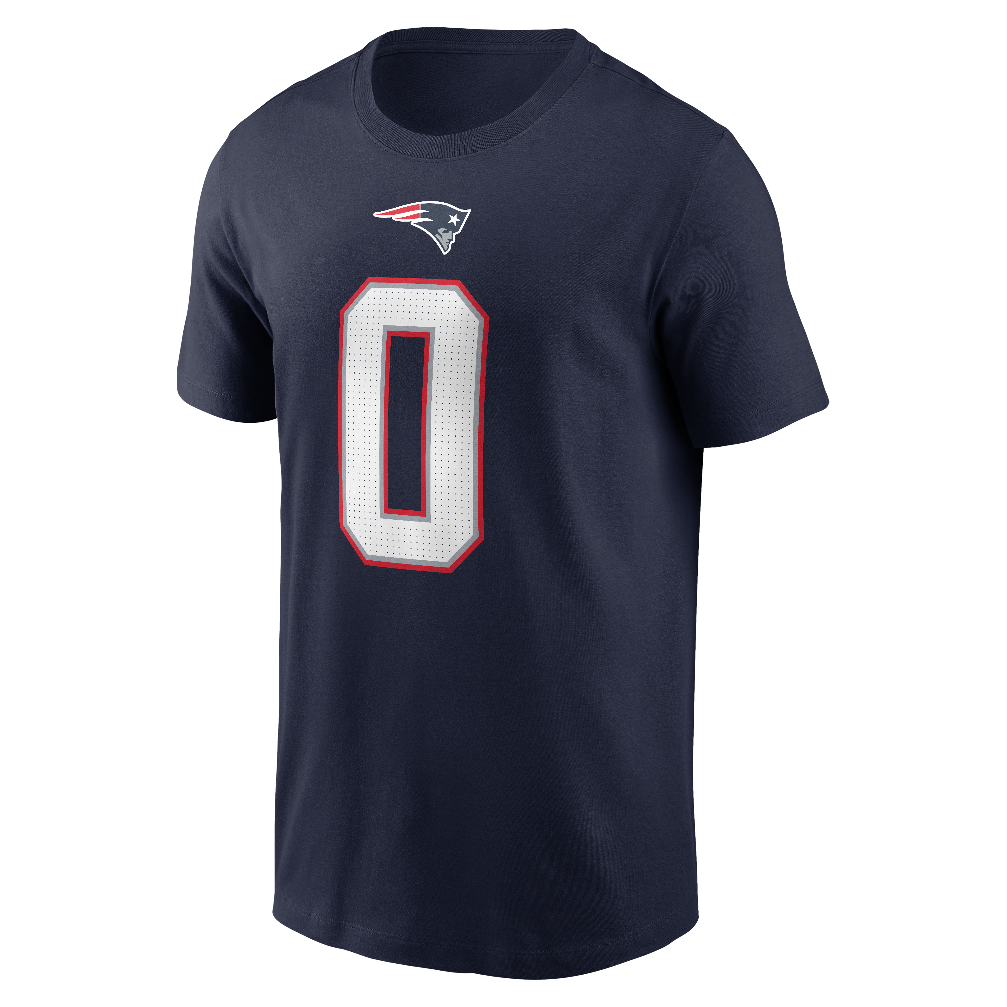 Men's Nike Christian Gonzalez Navy New England Patriots Name & Number T-Shirt