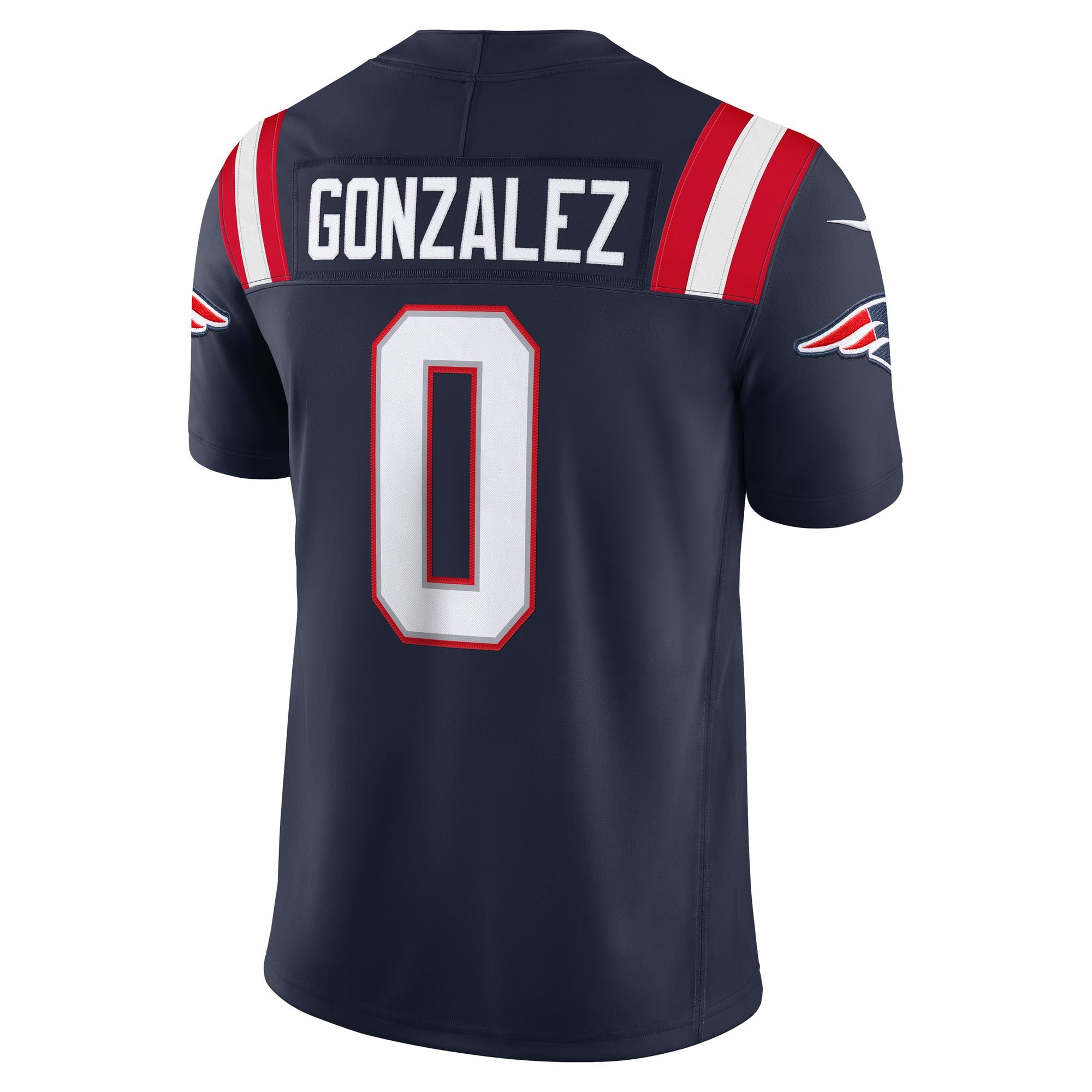 Maillot Nike Christian Gonzalez rouge New England Patriots Alternate Vapor F.U.S.E. Stitched Limited pour homme