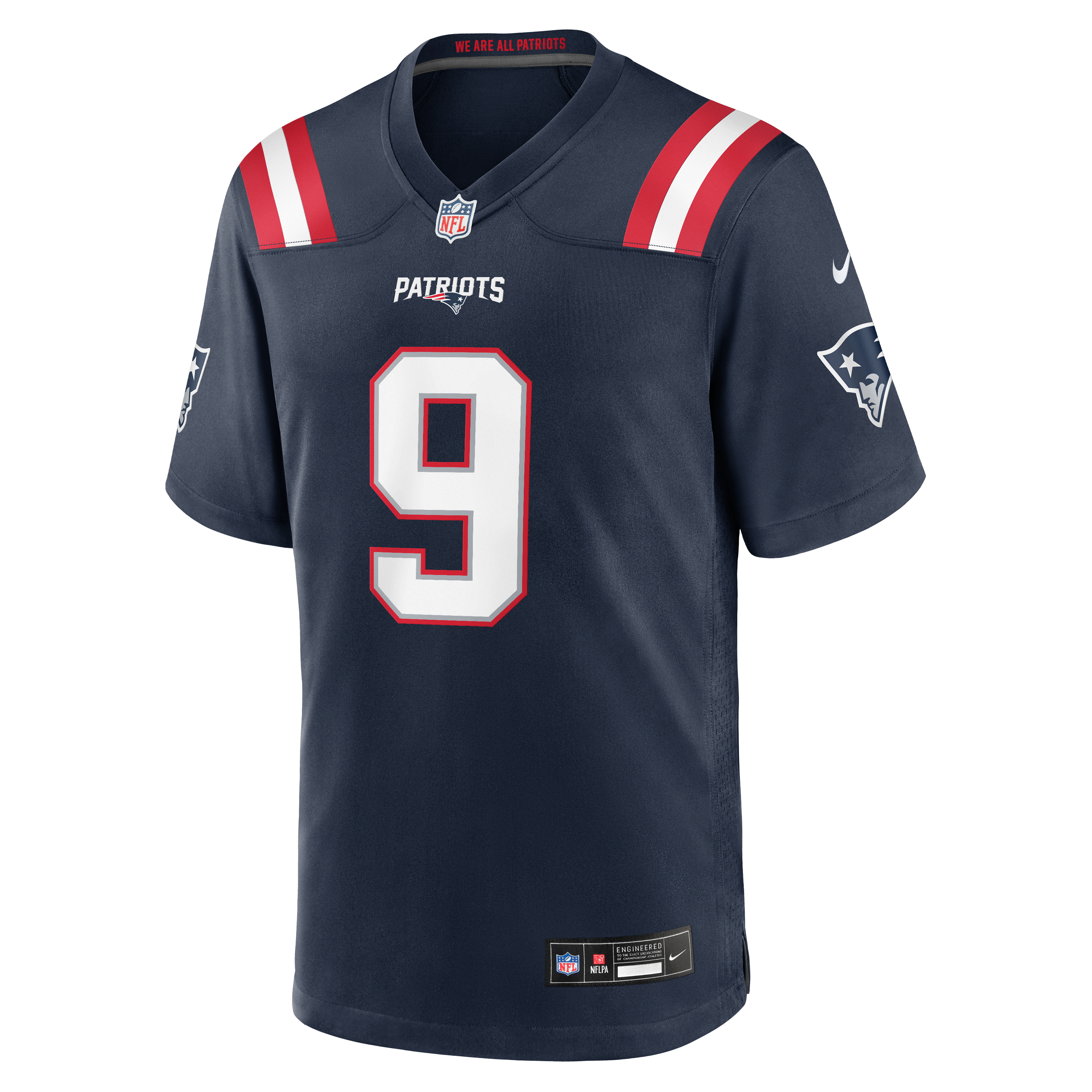 Men's Nike Corey Kiner Navy New England Patriots Team Game Jersey