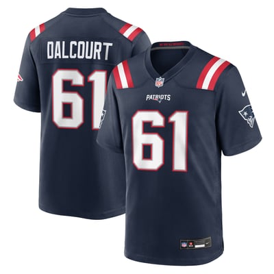 Darrian Dalcourt New England Patriots Nike Team Game Jersey - Navy