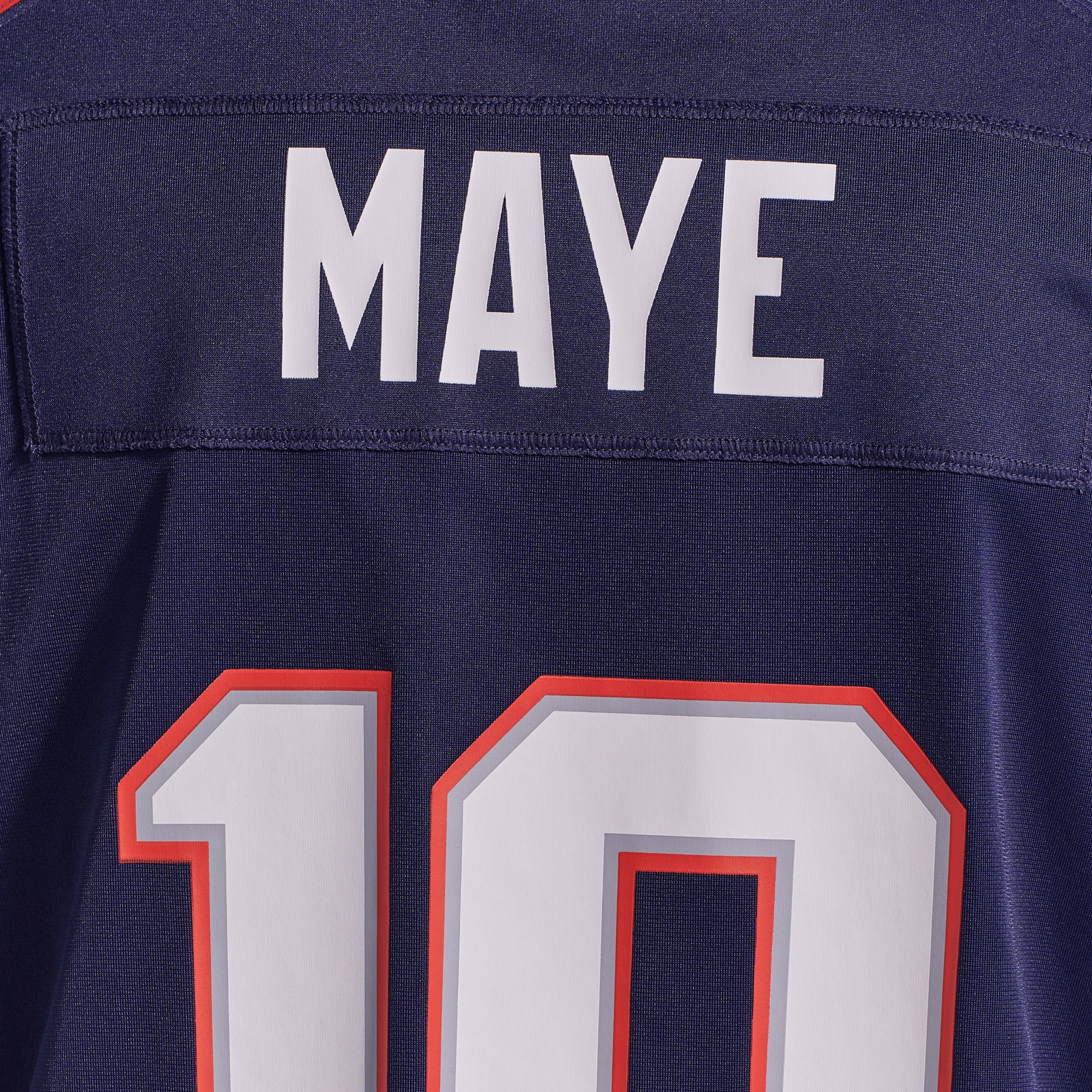 Men's Nike Drake Maye Navy New England Patriots  Player Game Jersey
