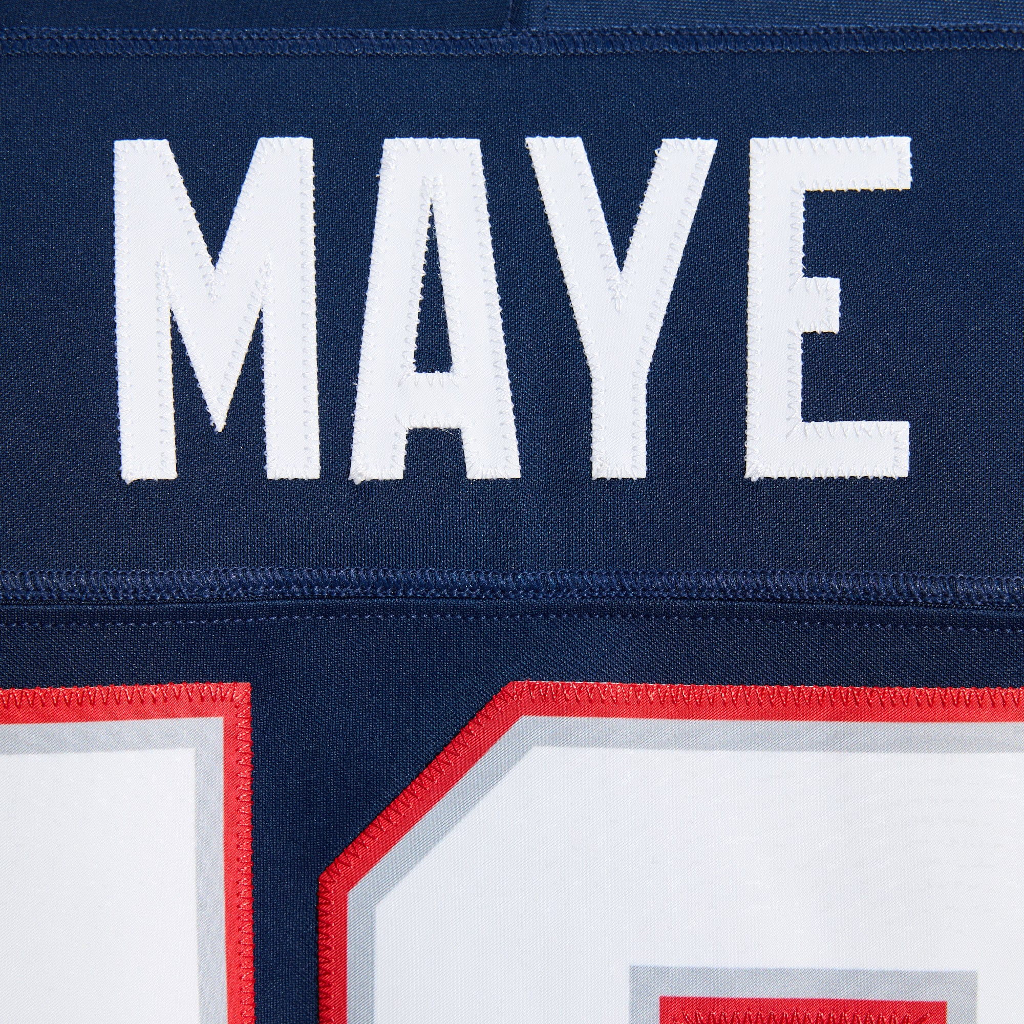 Maillot Nike Drake Maye bleu marine New England Patriots Team Vapor F.U.S.E. Stitched Limited pour homme