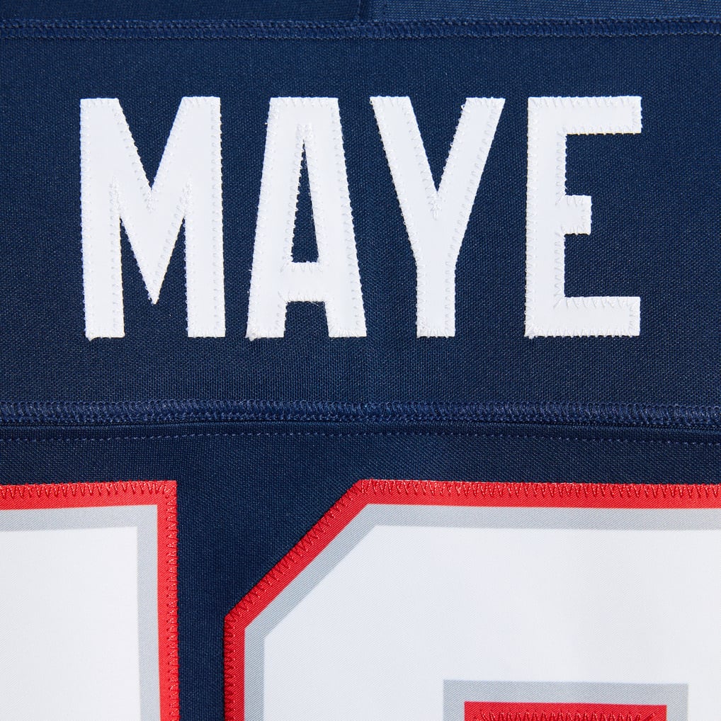 Men's Nike Drake Maye Navy New England Patriots Team Vapor F.U.S.E ...