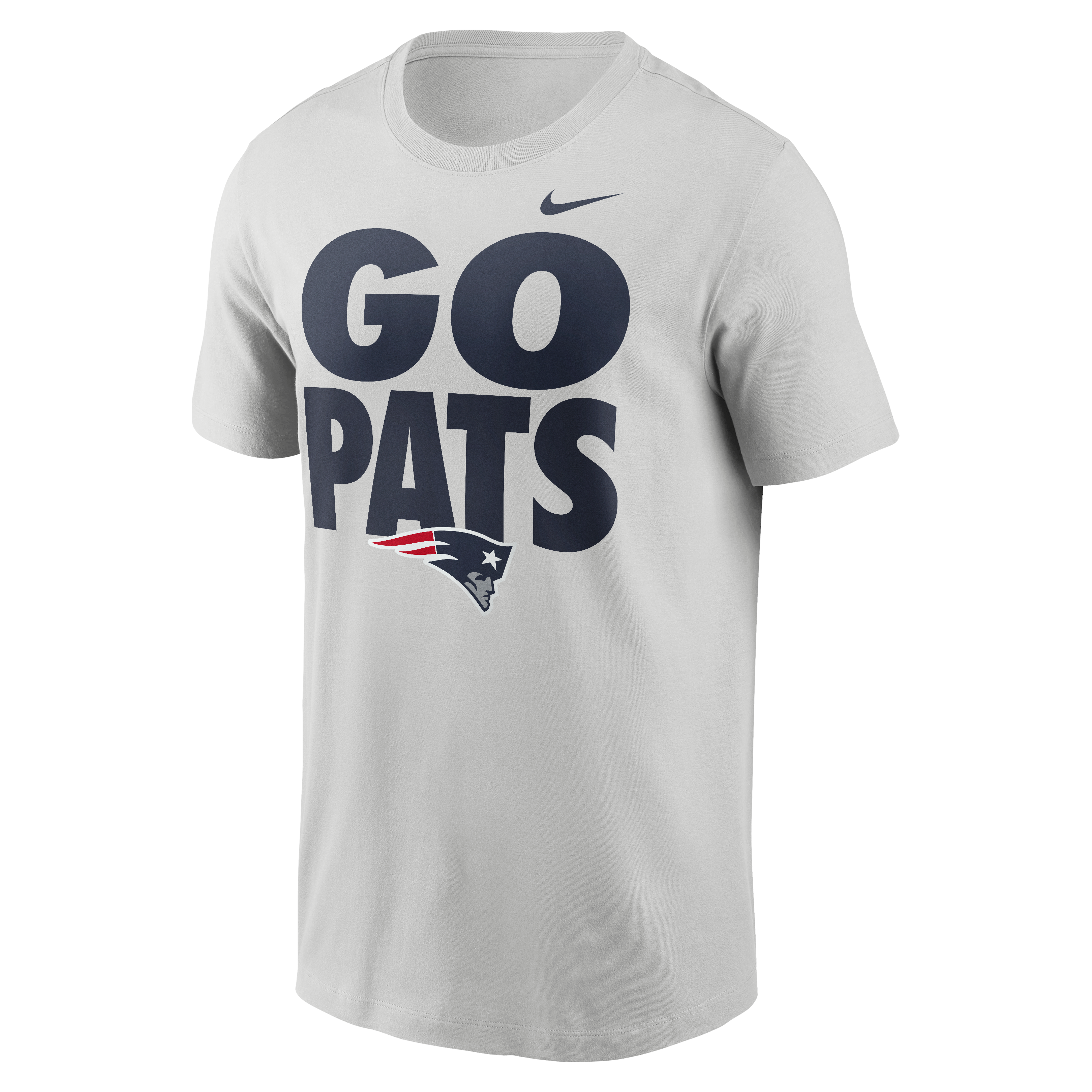 T-shirt Nike pour homme, bleu marine, logo essentiel des New England Patriots