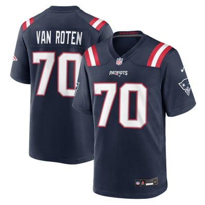 Greg Van Roten New England Patriots Nike Team Game Jersey - Navy