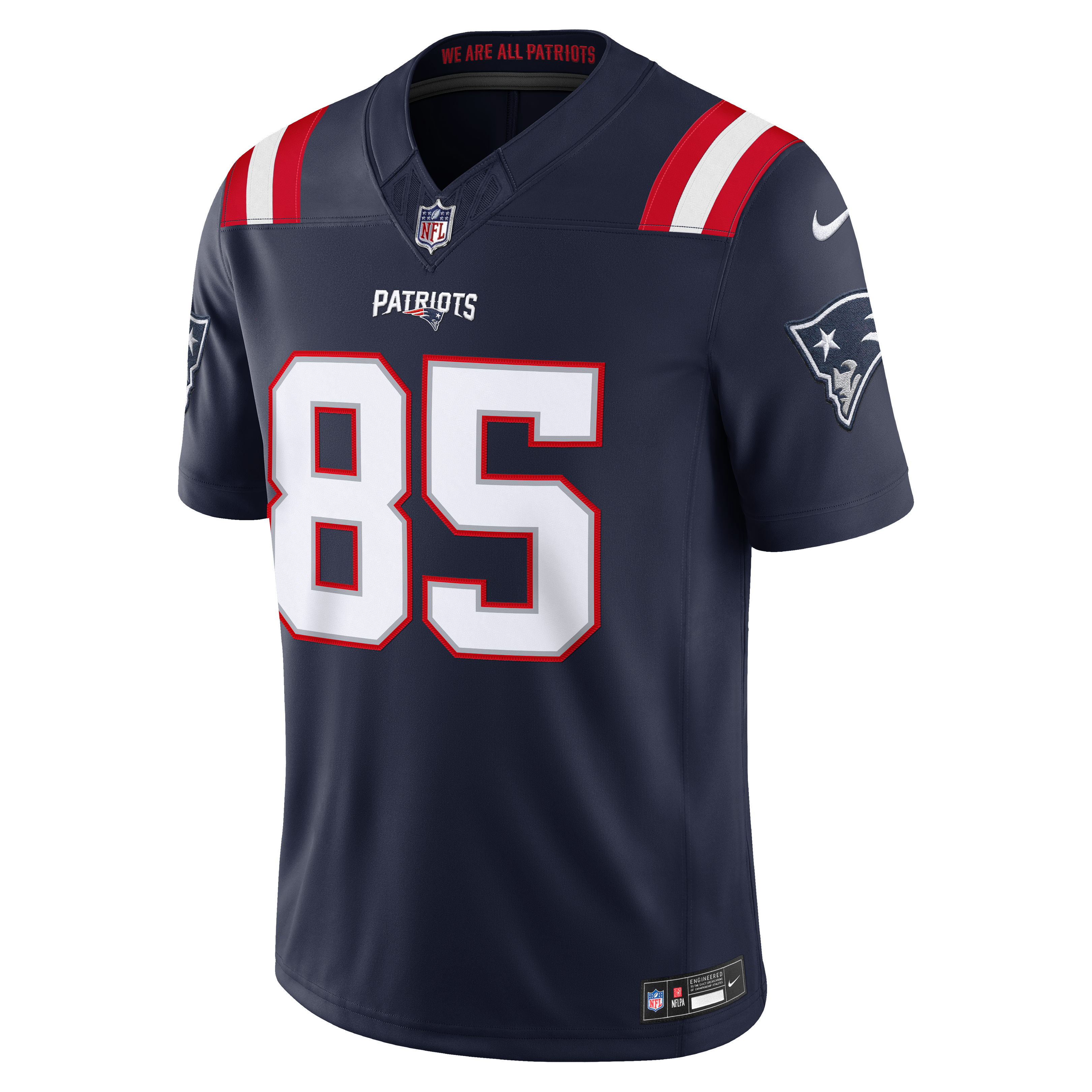Maillot Nike Hunter Henry bleu marine New England Patriots Team Vapor F.U.S.E. Stitched Limited pour homme