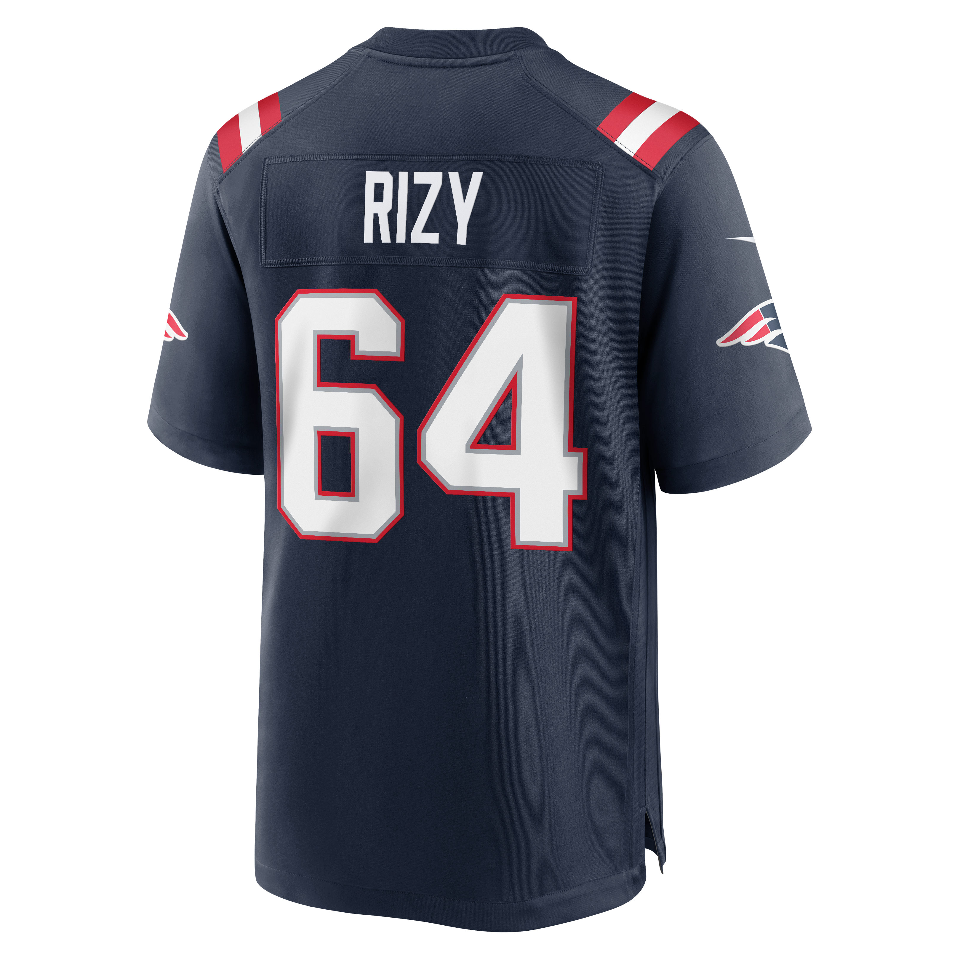 Men's Nike Jacob Rizy Navy New England Patriots Team Game Jersey