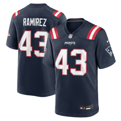 Jose Ramirez New England Patriots Nike Team Game Jersey - Navy