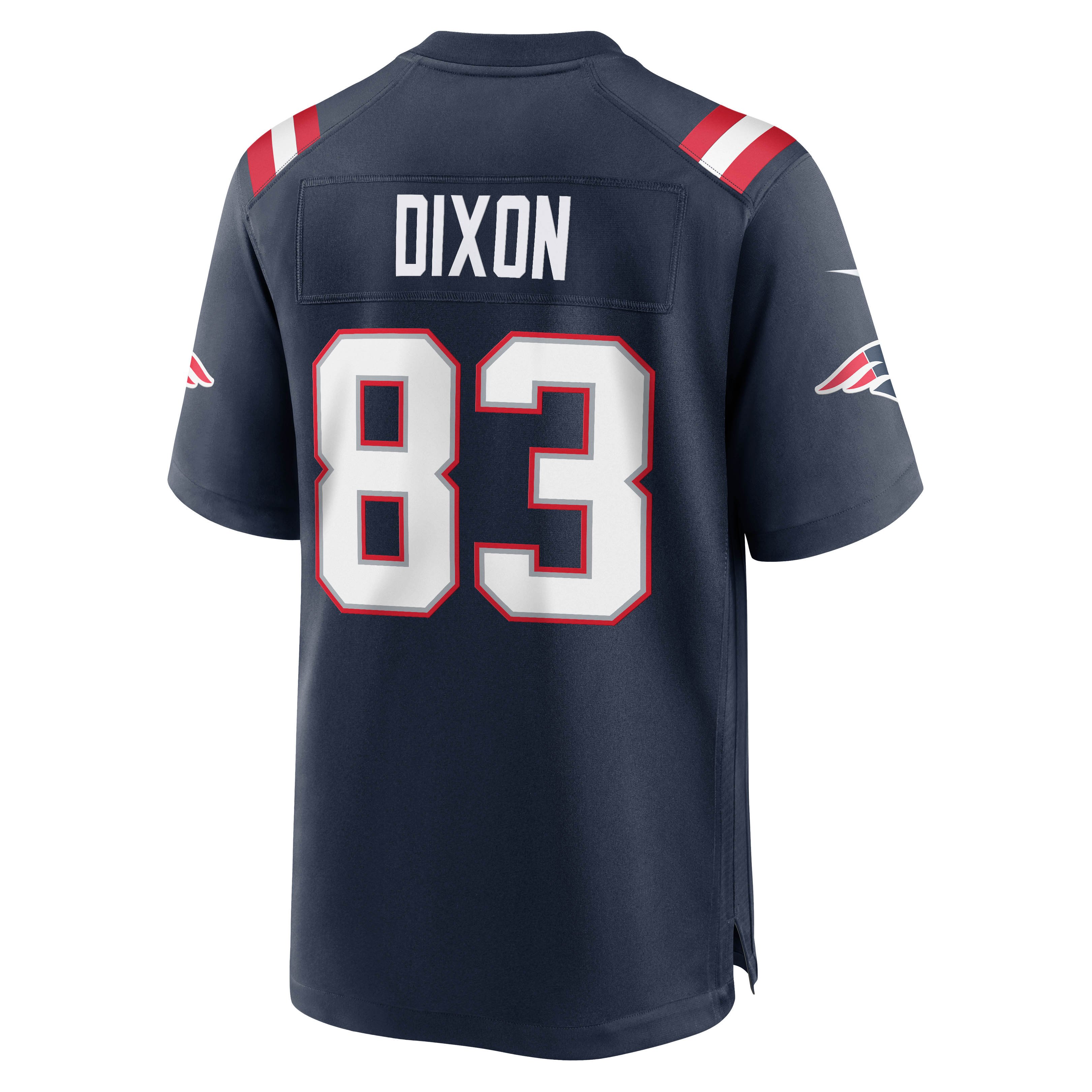 Men's Nike Kyle Dixon Navy New England Patriots Team Game Jersey