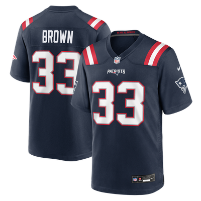 Mike Brown New England Patriots Nike Team Game Jersey - Navy