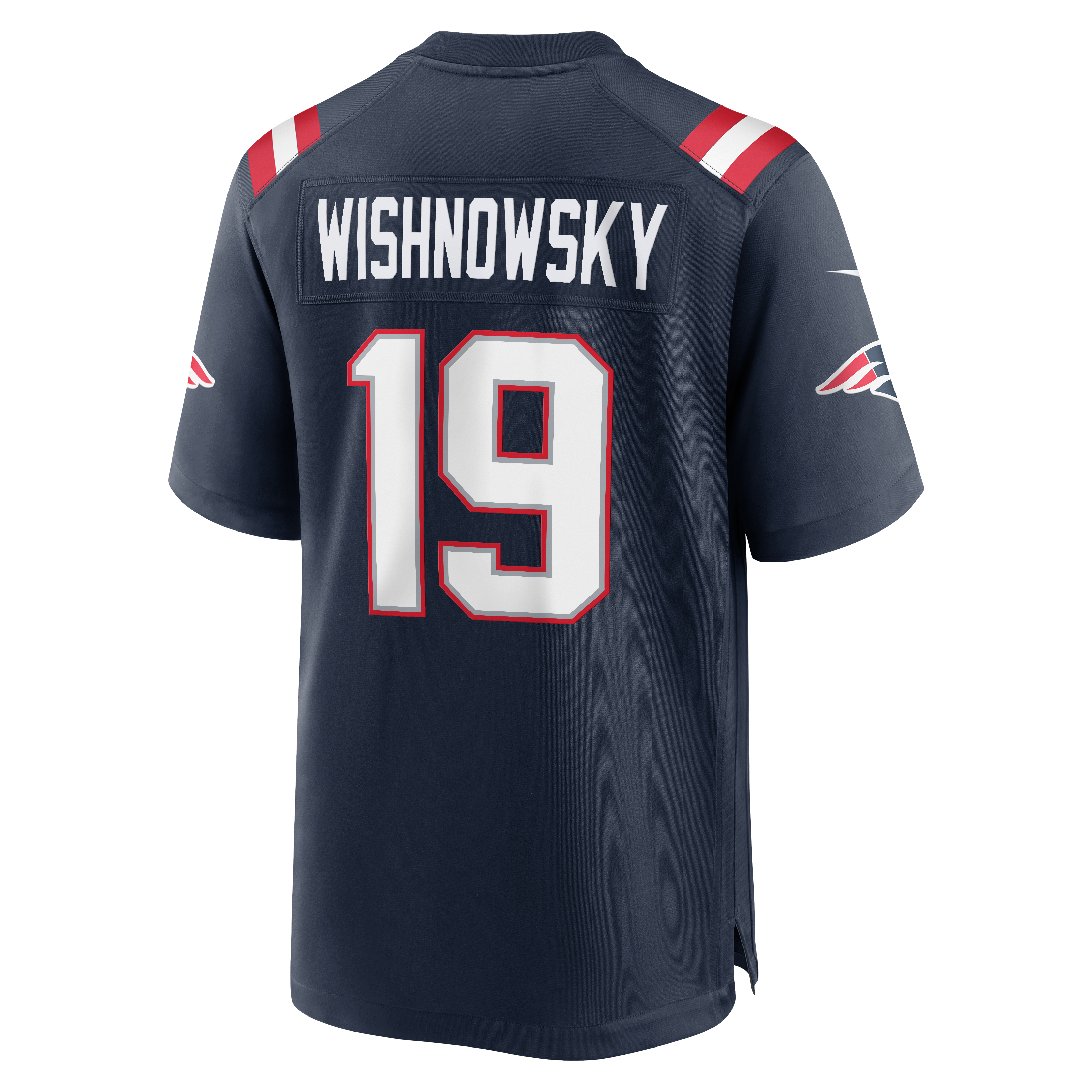 Men's Nike Mitch Wishnowsky Navy New England Patriots Team Game Jersey