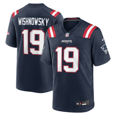 Mitch Wishnowsky New England Patriots Nike Team Game Jersey - Navy