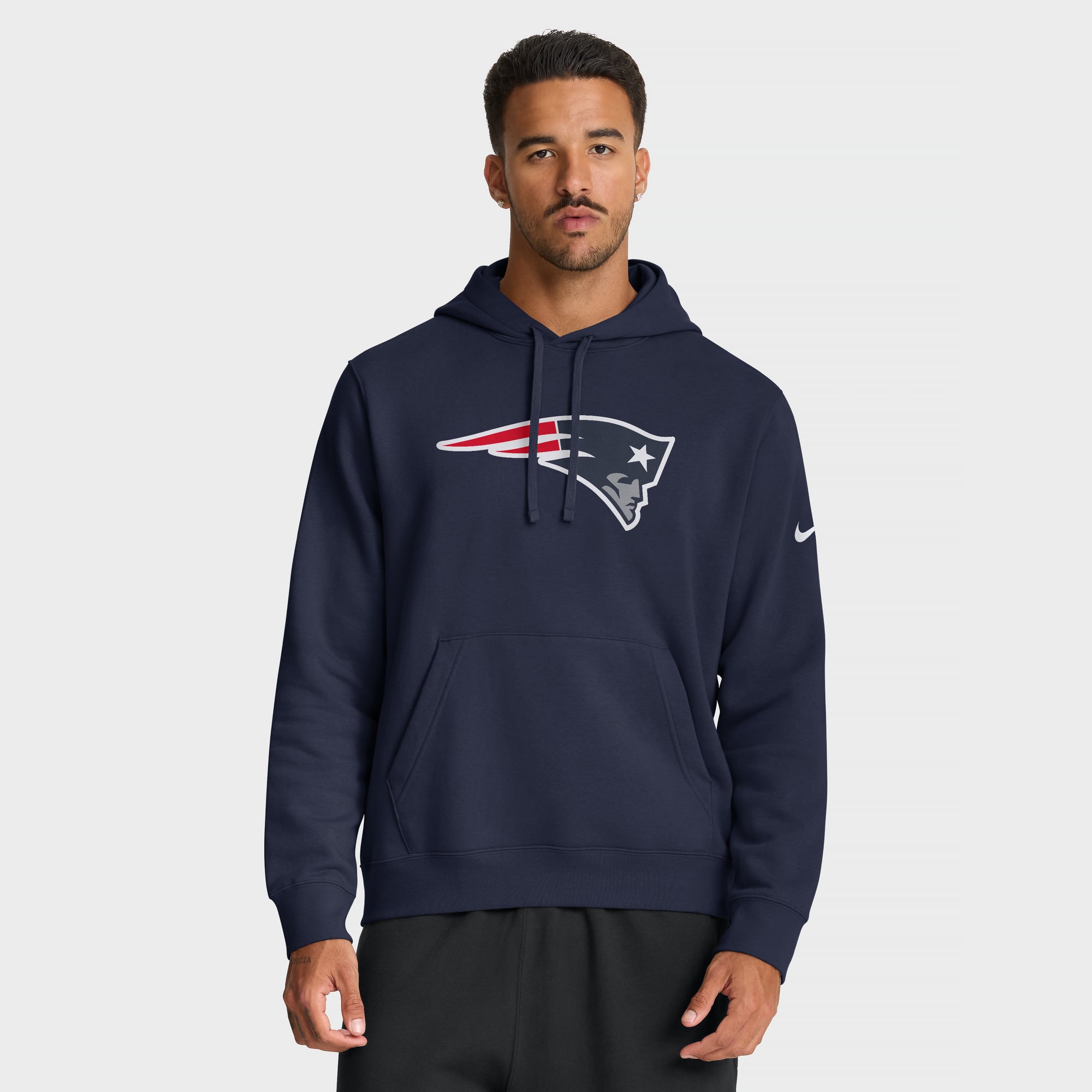 Men's Nike Navy New England Patriots Club Fleece Pullover Hoodie