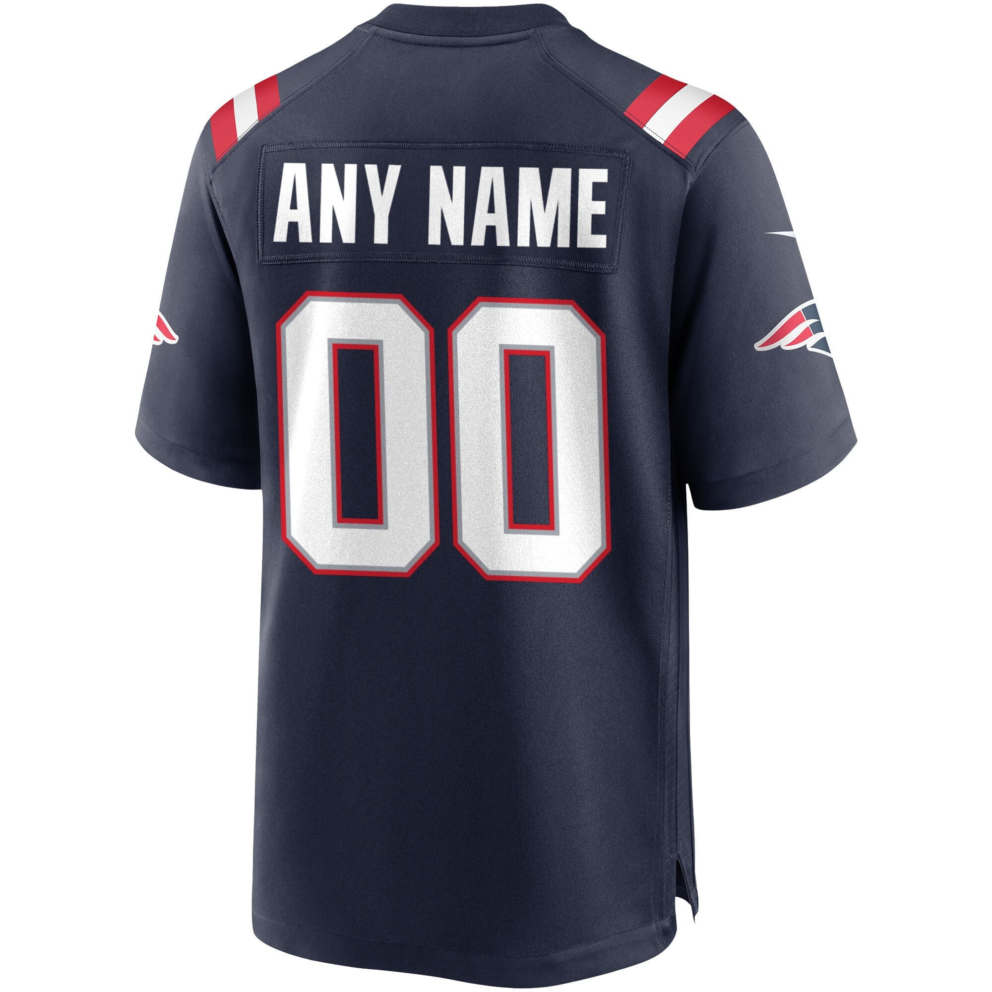 Patriots de la Nouvelle-Angleterre Nike pour homme - Bleu marine Maillot match personnalisé