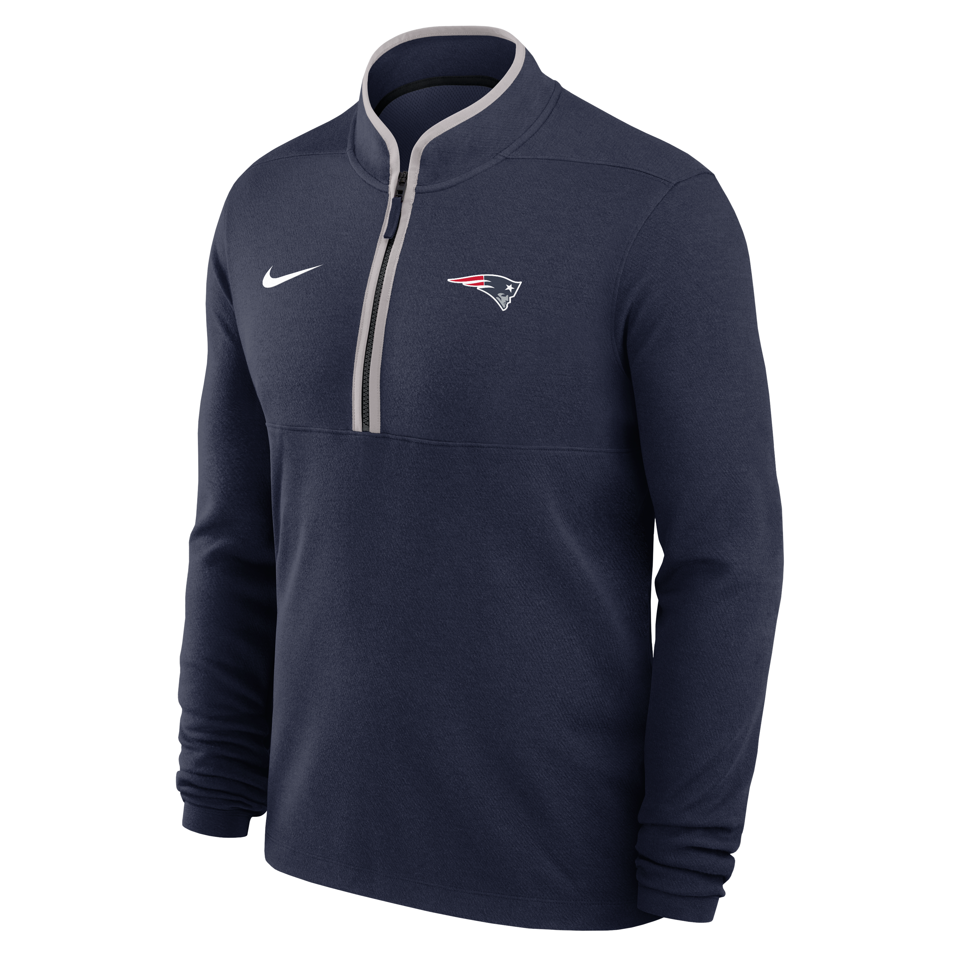 Men's Nike  Navy New England Patriots Dri-FIT Victory Half-Zip Pullover