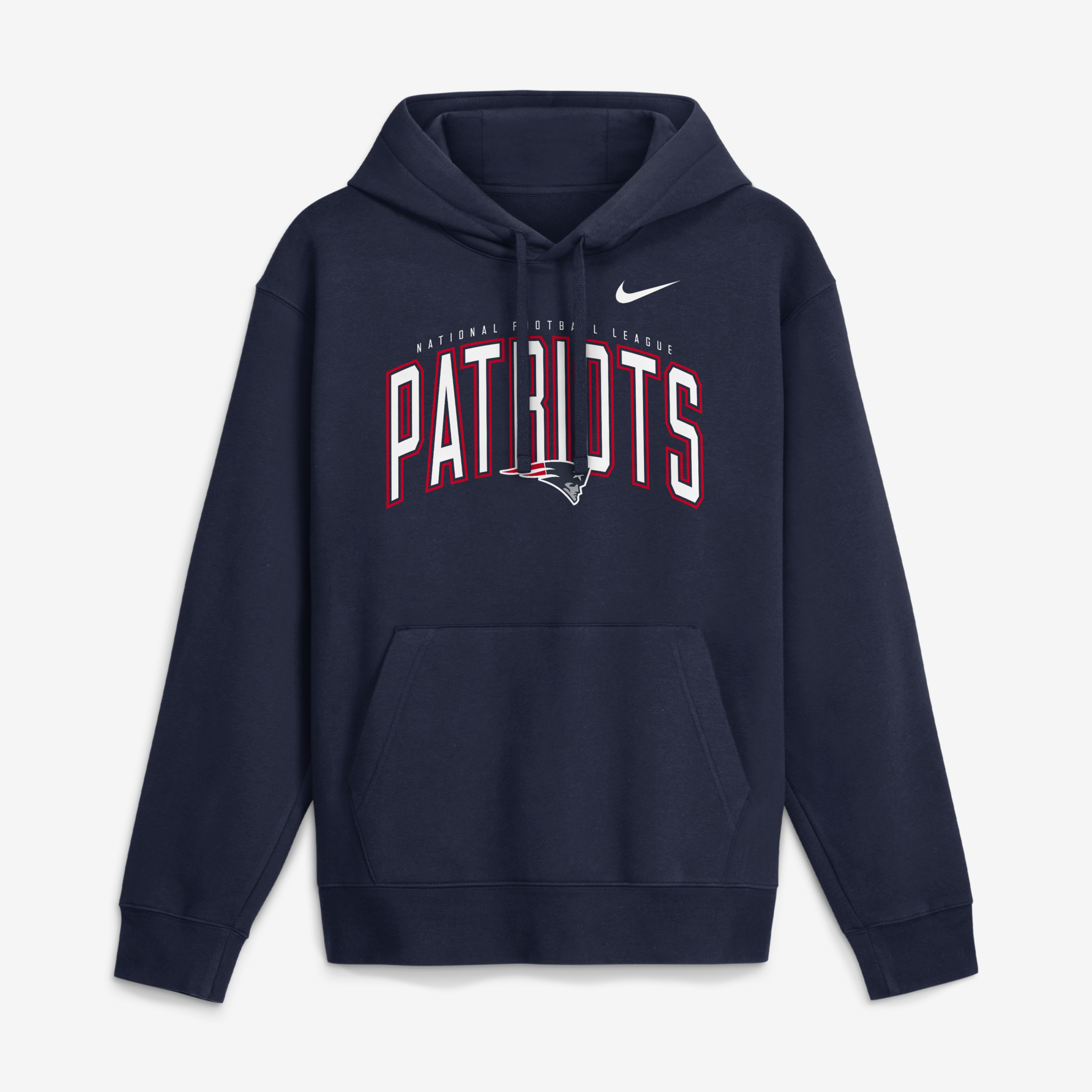 Men's Nike  Navy New England Patriots Expect Victory Club Fleece Pullover Hoodie