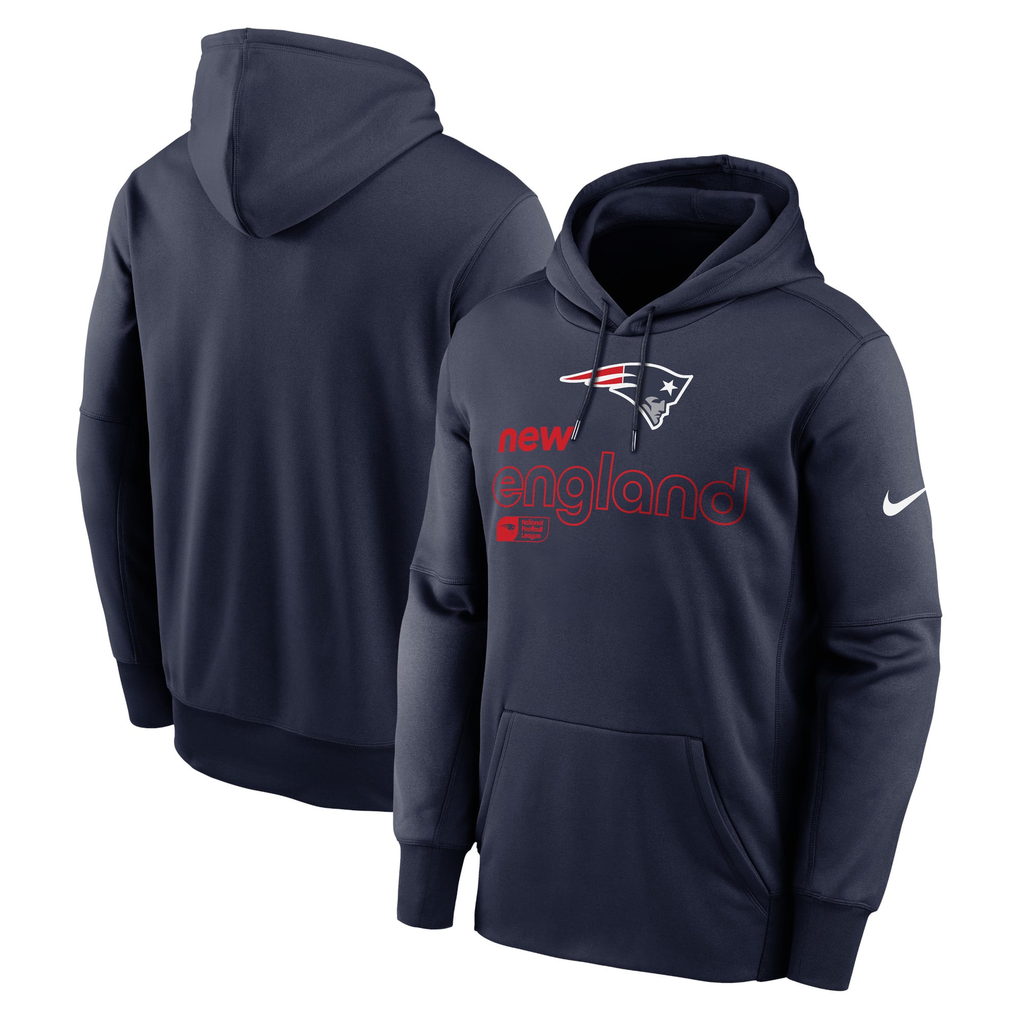 Sweat à capuche Nike pour hommes, bleu marine, New England Patriots Performance