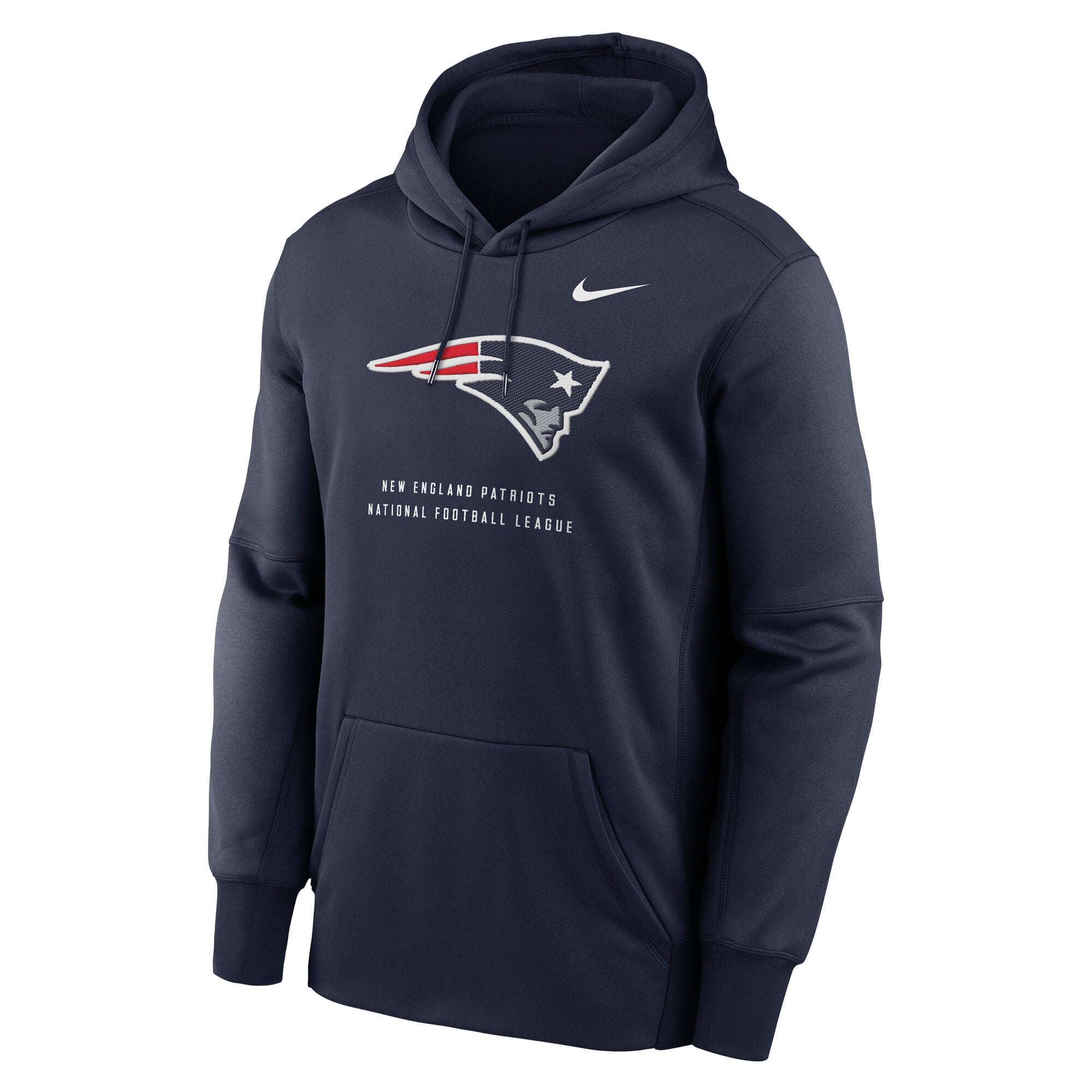 Men's Nike Navy New England Patriots Primetime Therma-FIT Hoodie