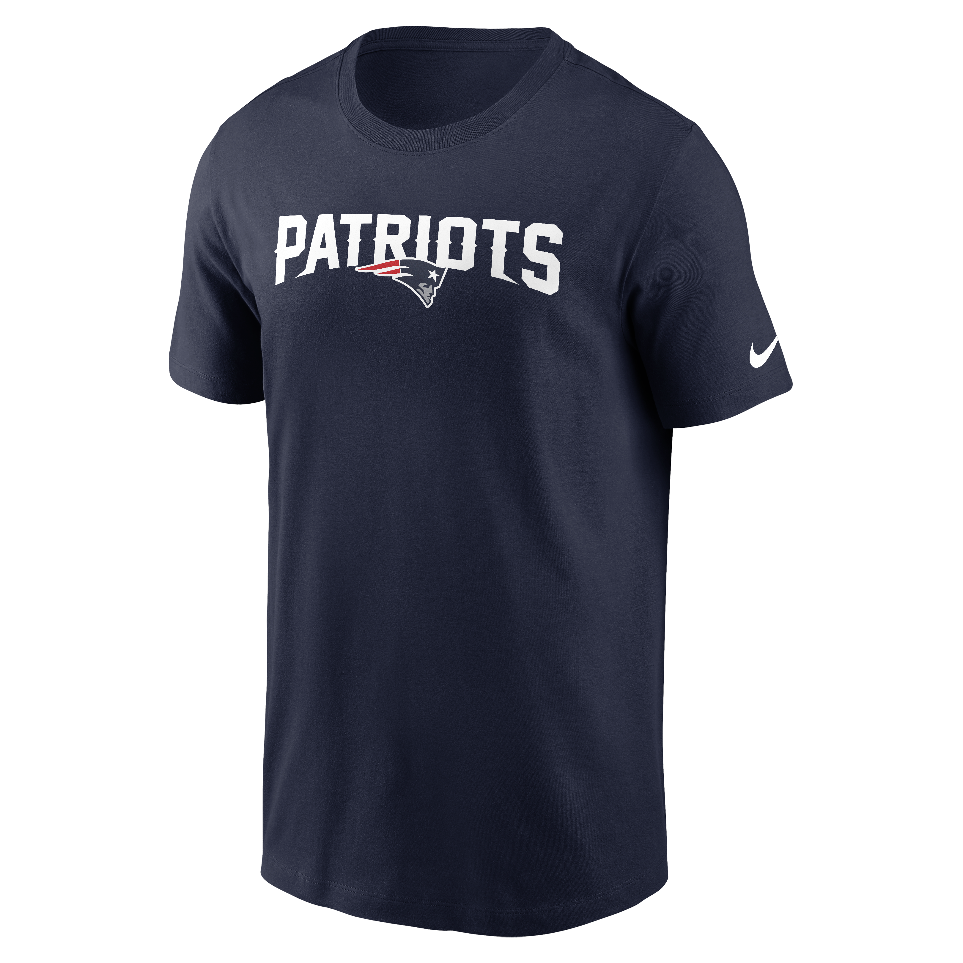 T-shirt essentiel Nike bleu marine New England Patriots Primetime Wordmark pour homme