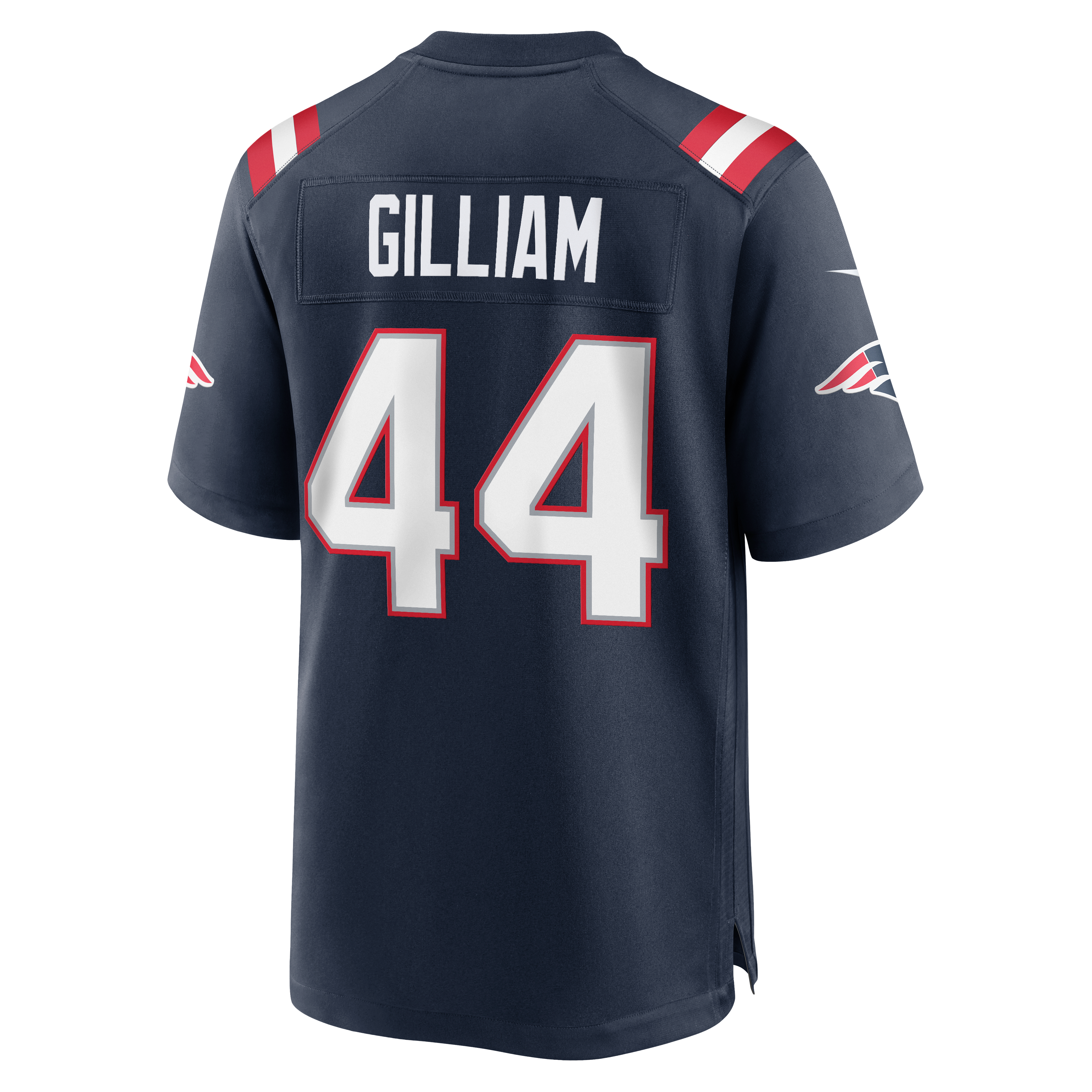 Men's Nike Reggie Gilliam Navy New England Patriots Team Game Jersey