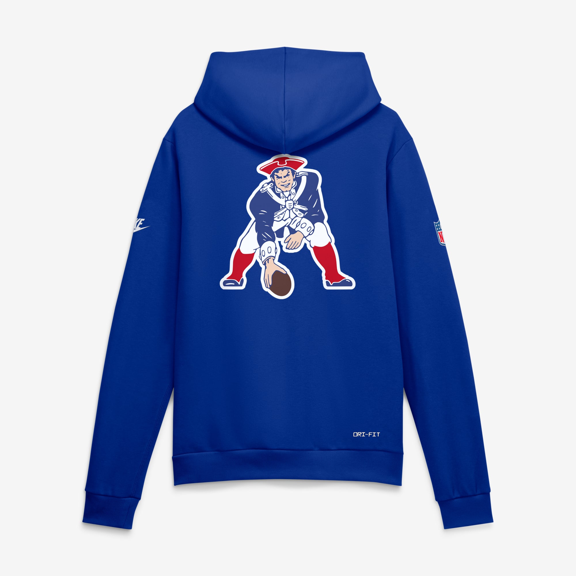 Men's Nike Royal New England Patriots Alt Sideline Standard Issue Dri-FIT Hoodie
