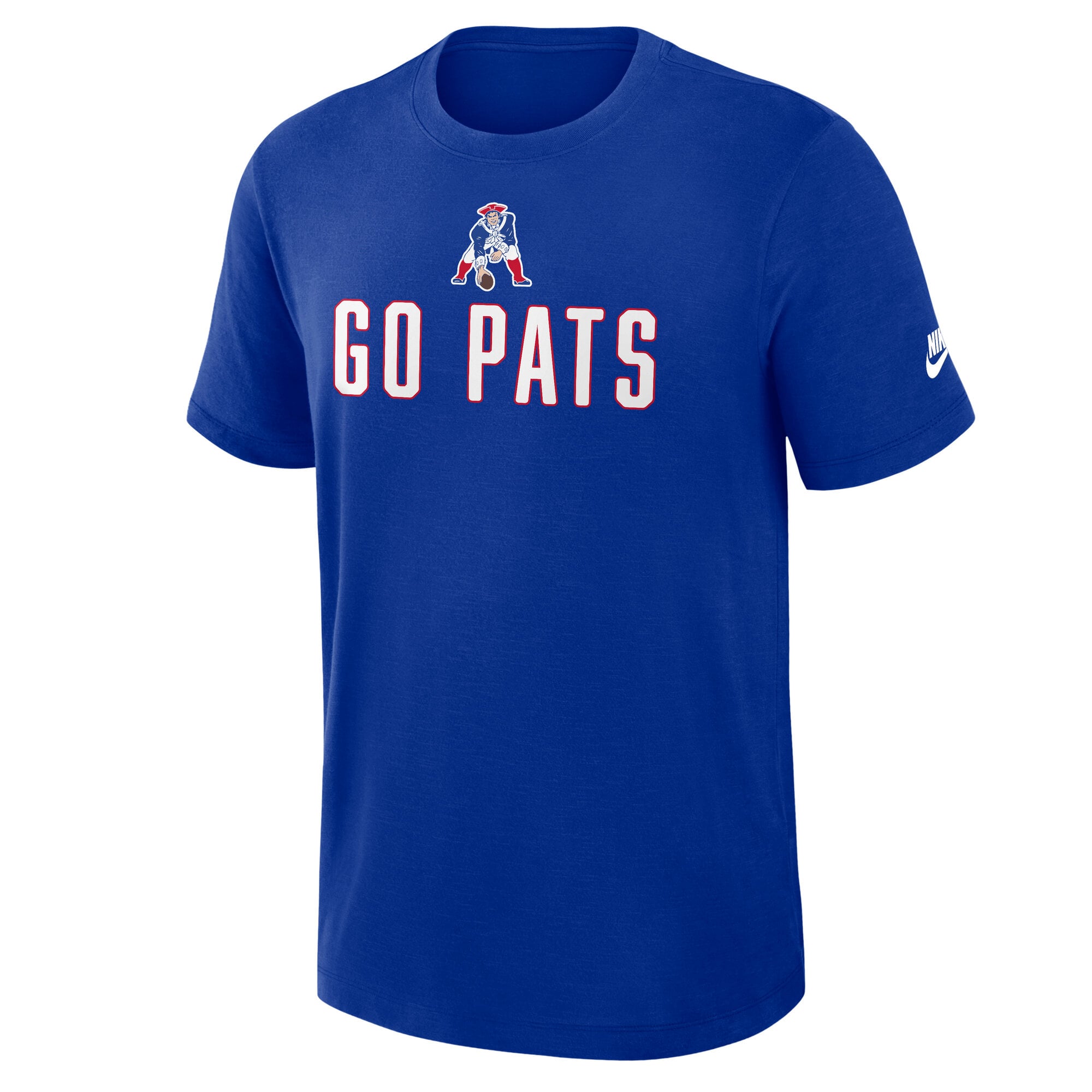 T-shirt Nike Royal New England Patriots Rewind Slub pour homme