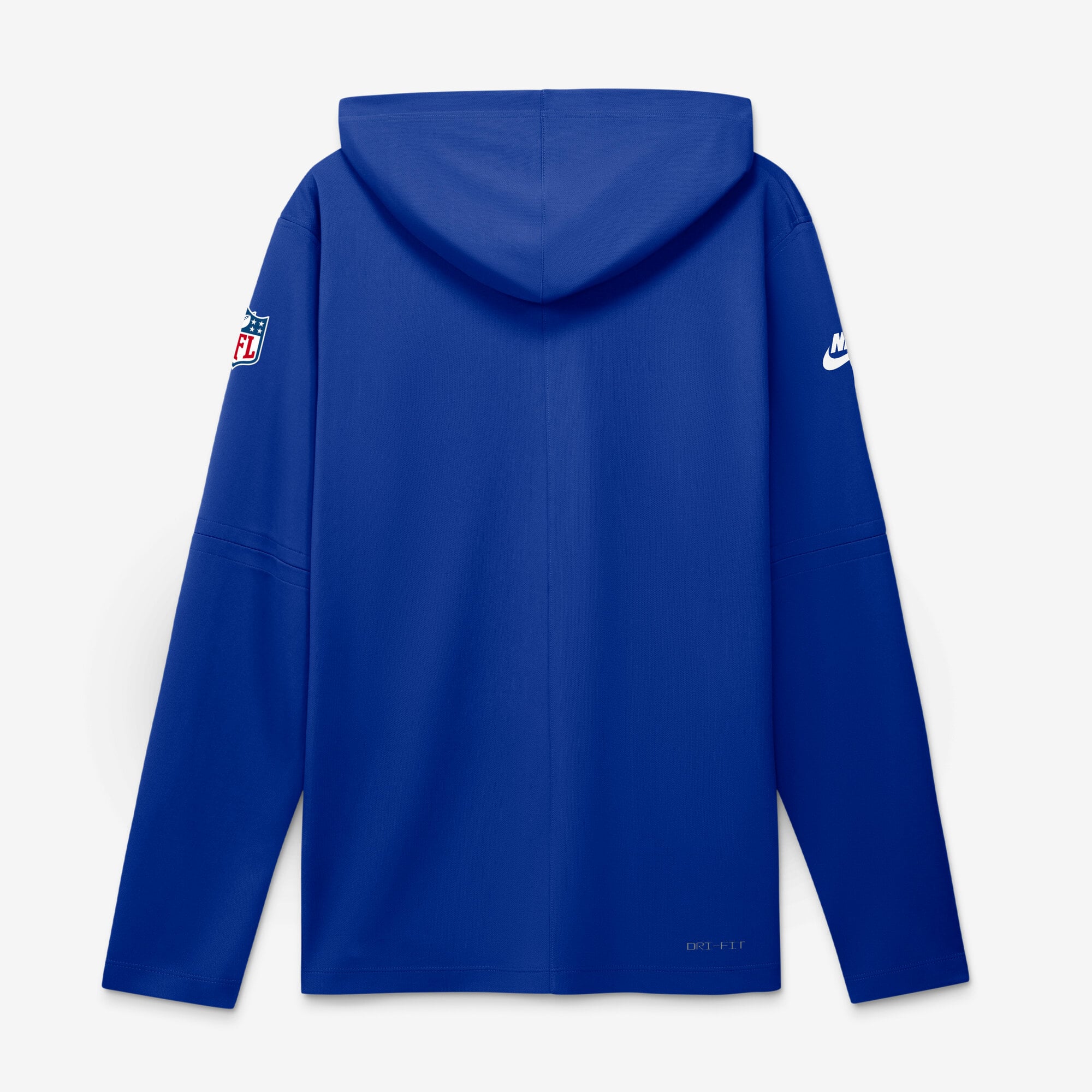 T-shirt à capuche léger manches longues Nike Royal New England Patriots Sideline Alternate pour homme, technologie Dri-FIT