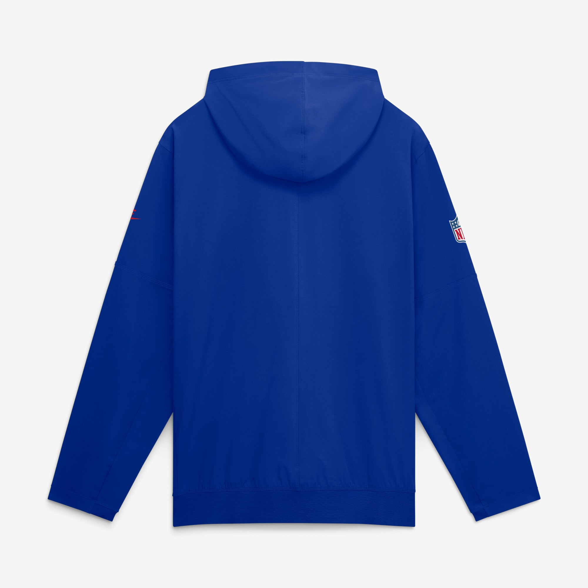 Men's Nike Royal New England Patriots Sideline Broken Rules Alternate Anorak Half-Zip Hooded Jacket